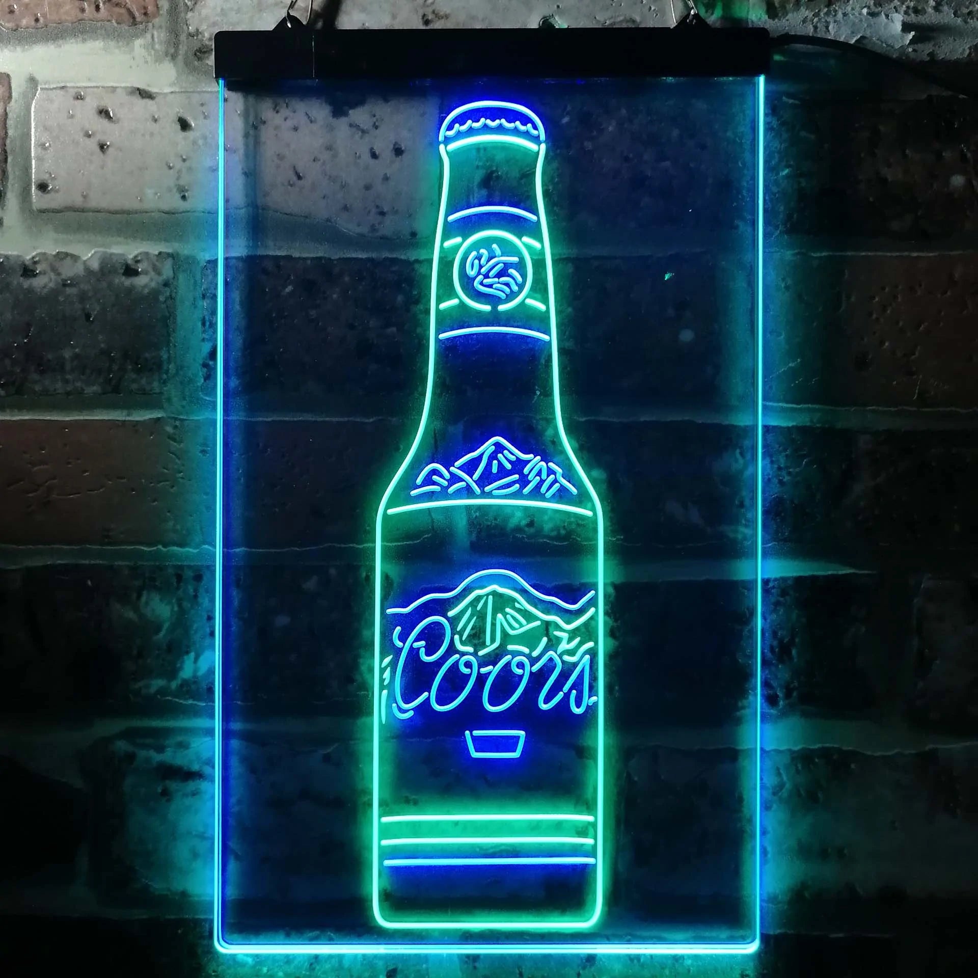 Coors Bottle Beer Mountain Neon-Like LED Sign - ProLedSign