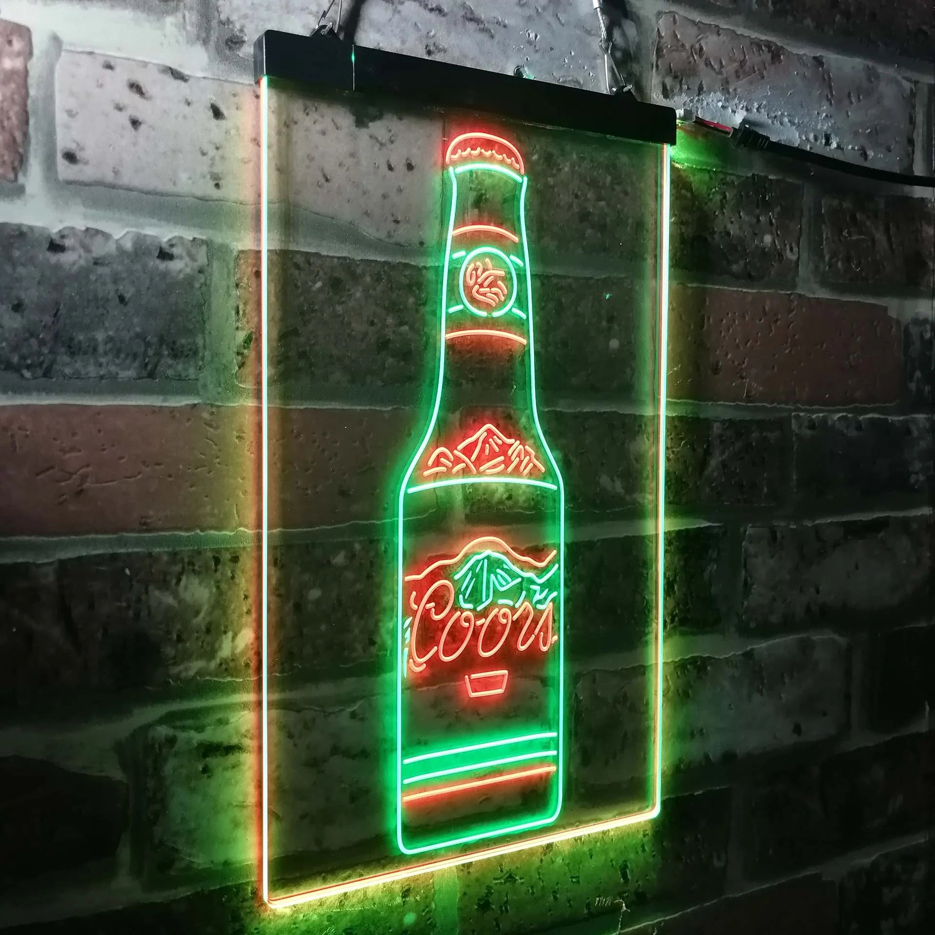 Coors Bottle Beer Mountain Neon-Like LED Sign - ProLedSign