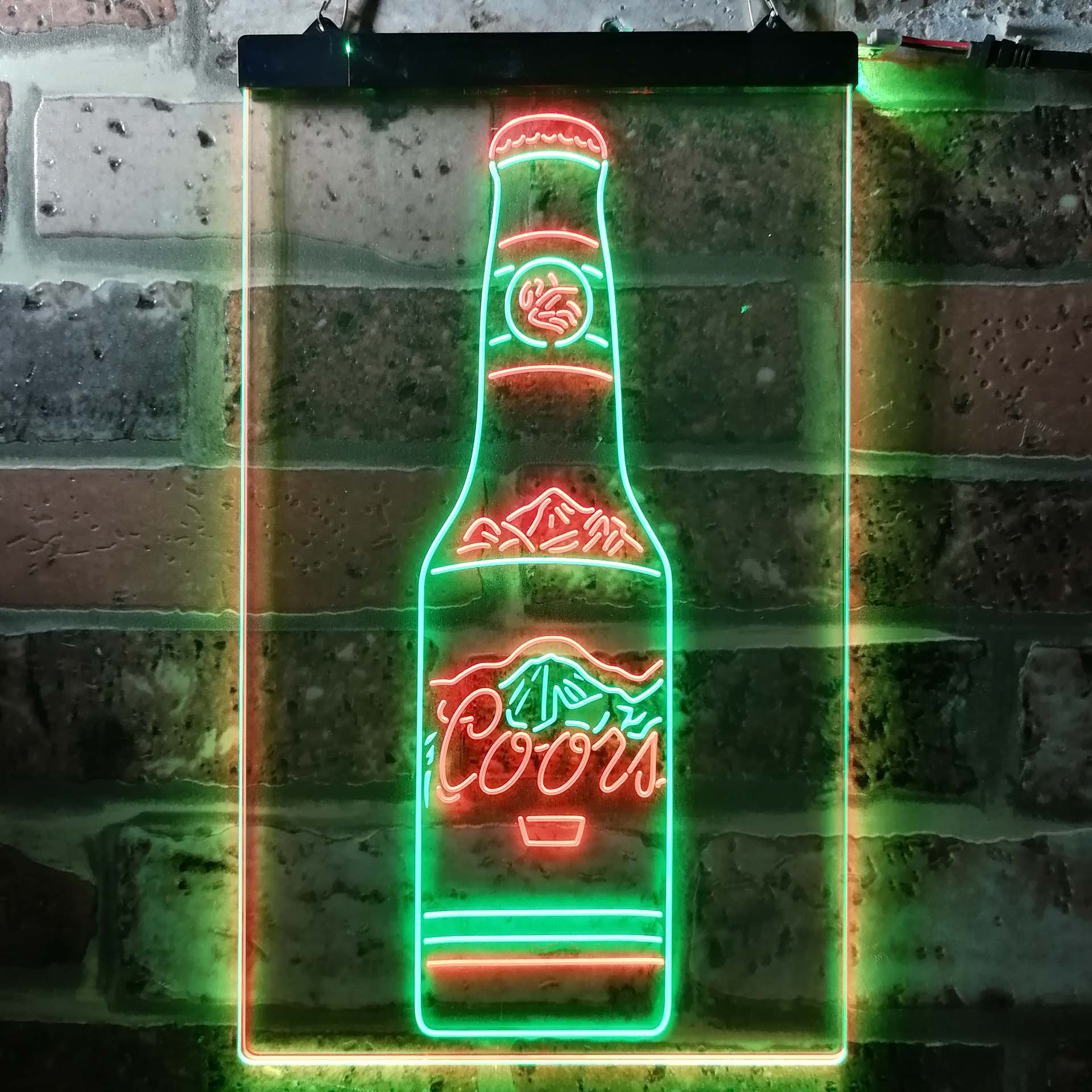 Coors Bottle Beer Mountain Neon-Like LED Sign - ProLedSign