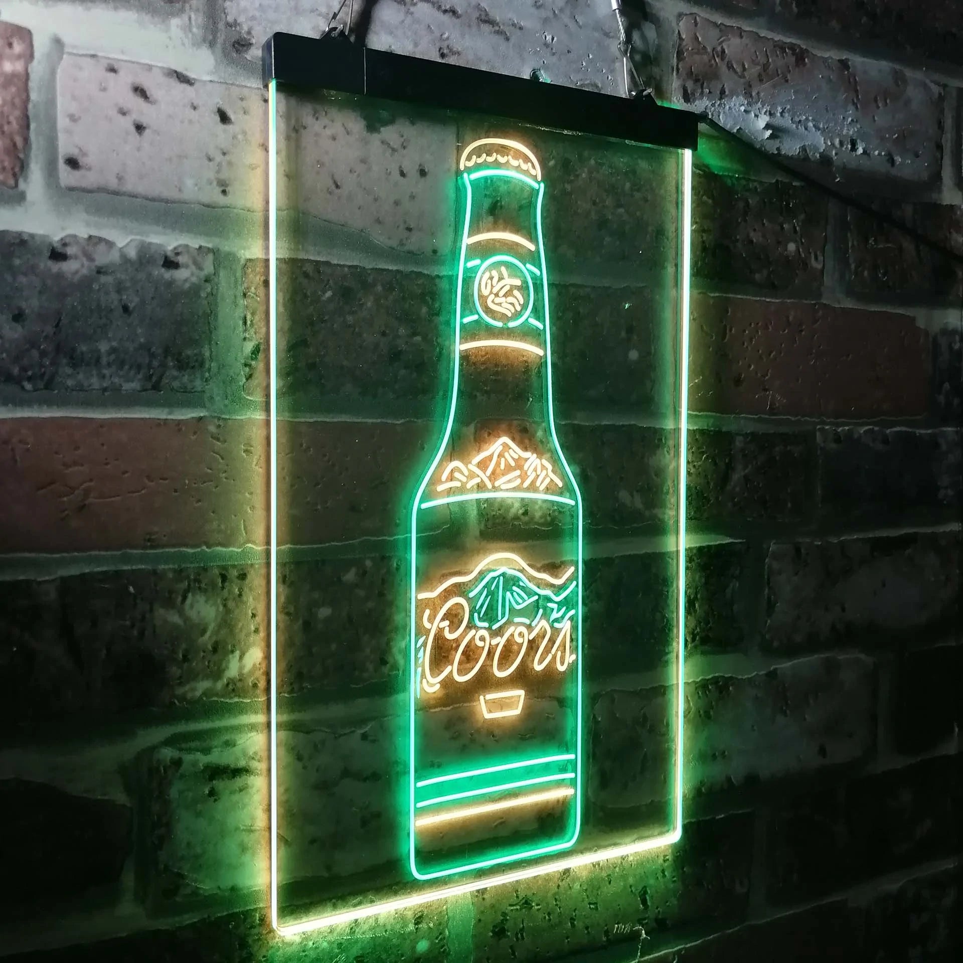 Coors Bottle Beer Mountain Neon-Like LED Sign - ProLedSign