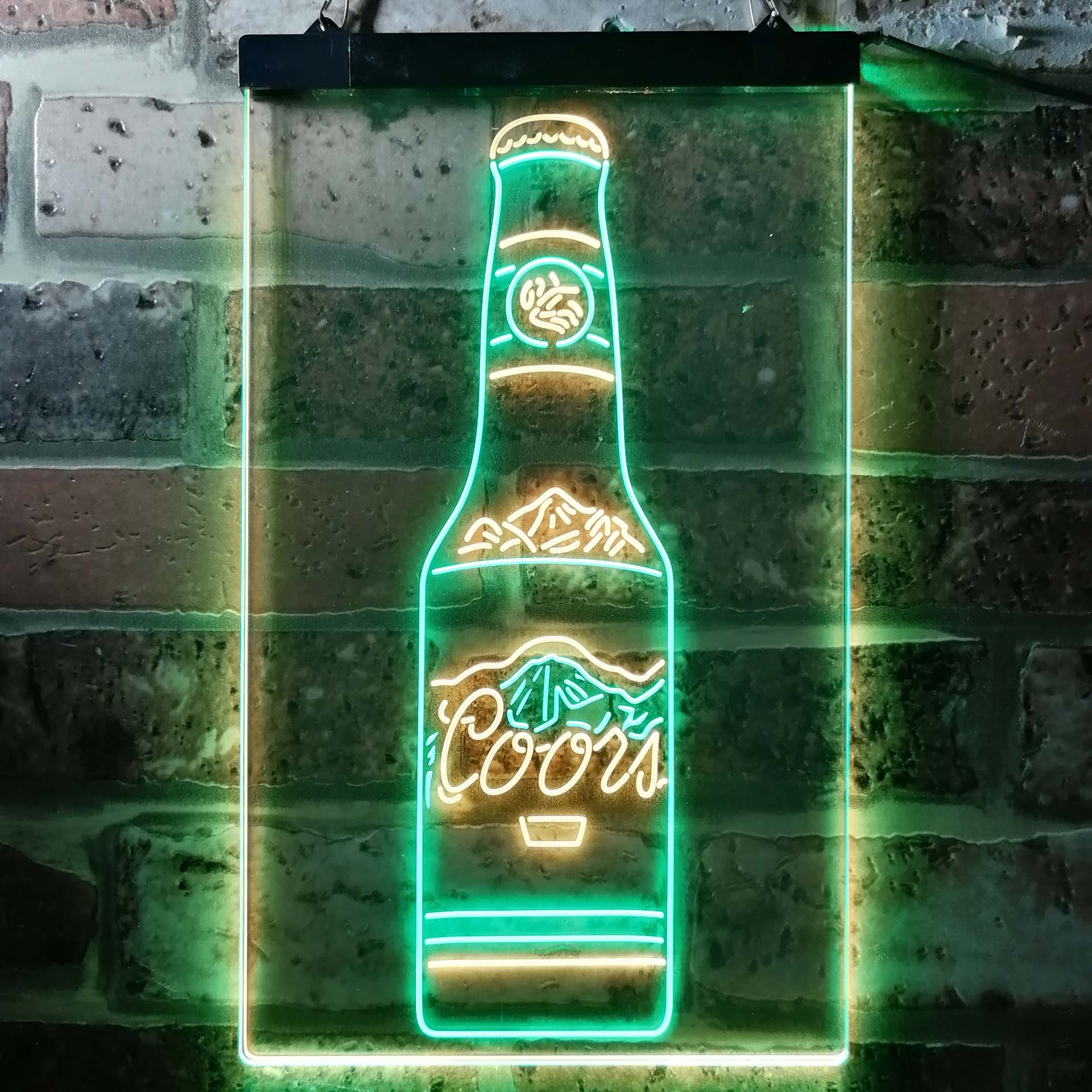 Coors Bottle Beer Mountain Neon-Like LED Sign - ProLedSign