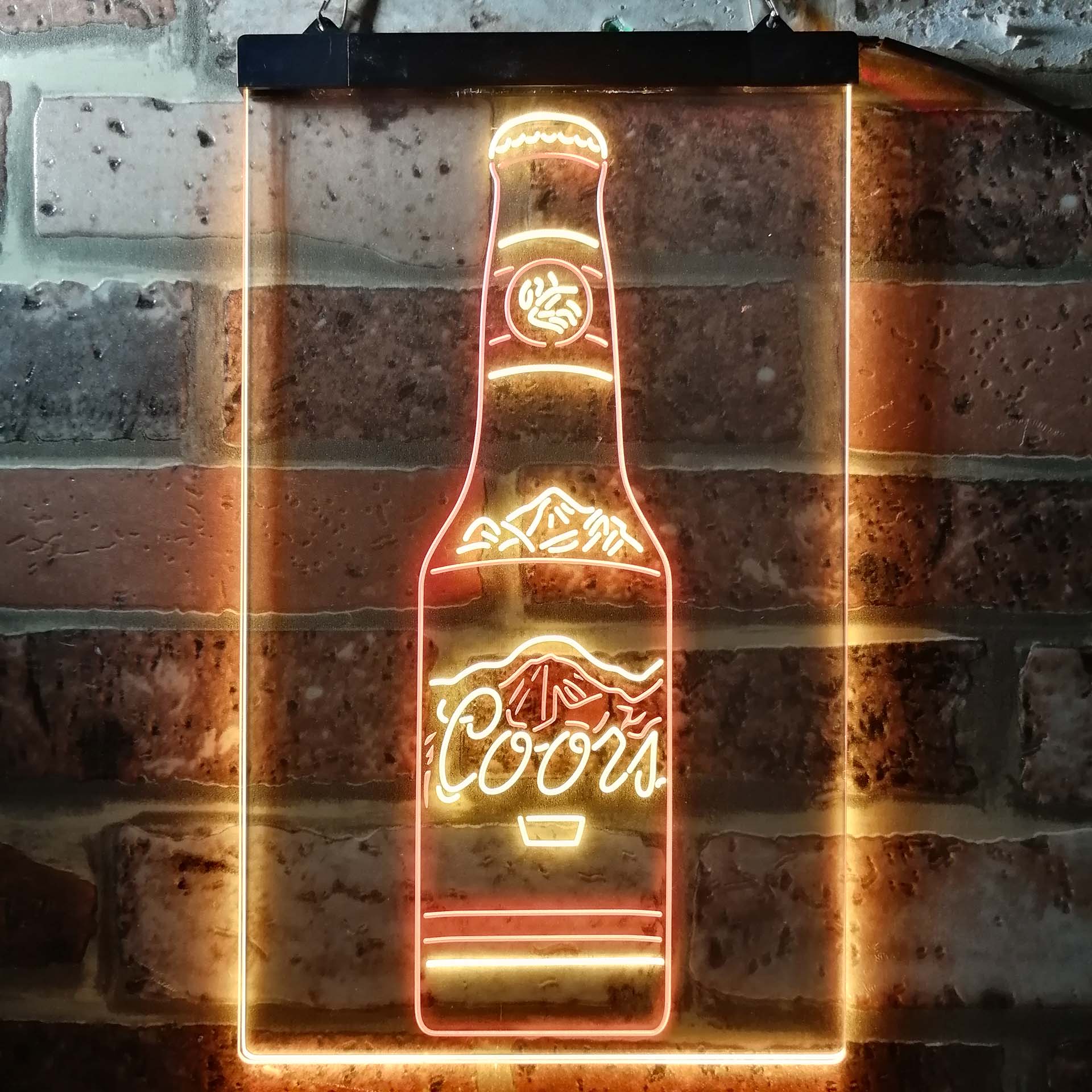 Coors Bottle Beer Mountain Neon-Like LED Sign - ProLedSign