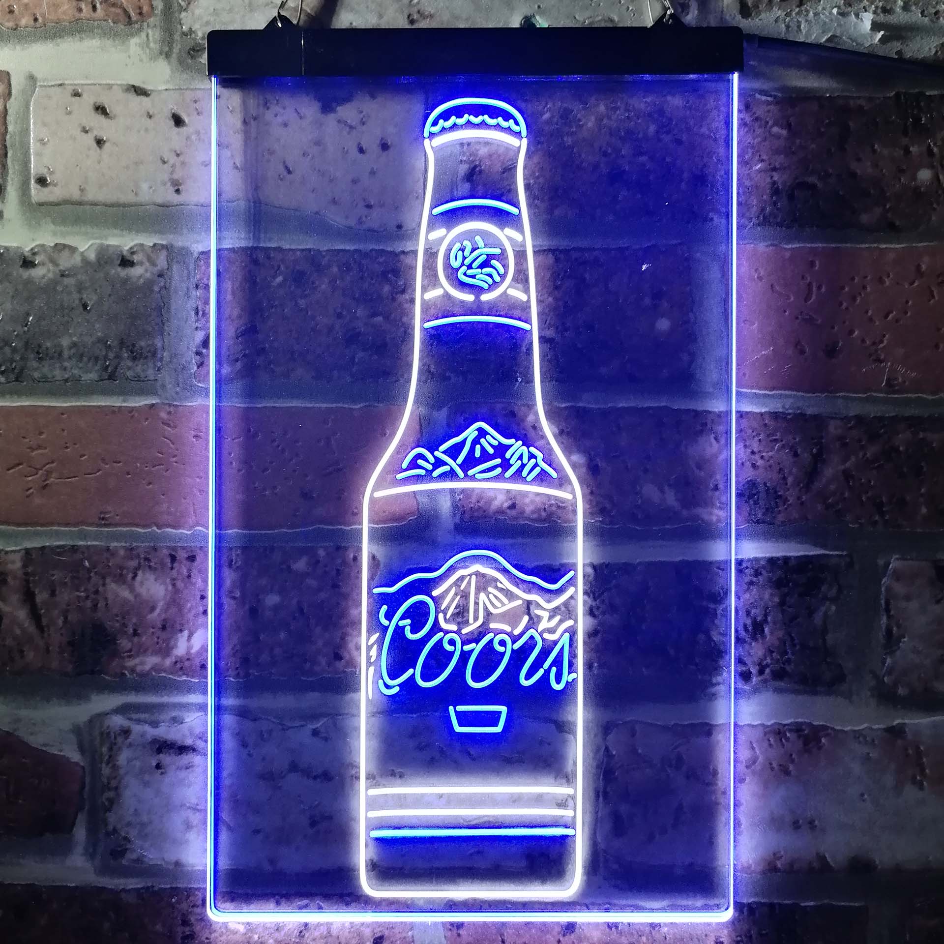 Coors Bottle Beer Mountain Neon-Like LED Sign - ProLedSign