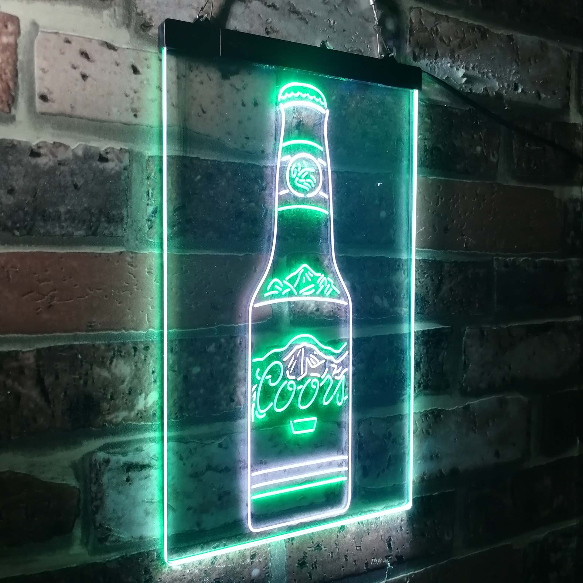 Coors Bottle Beer Mountain Neon-Like LED Sign - ProLedSign