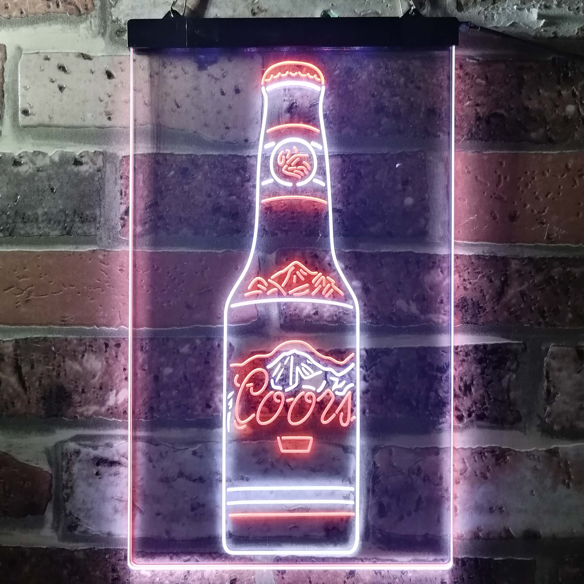 Coors Bottle Beer Mountain Neon-Like LED Sign