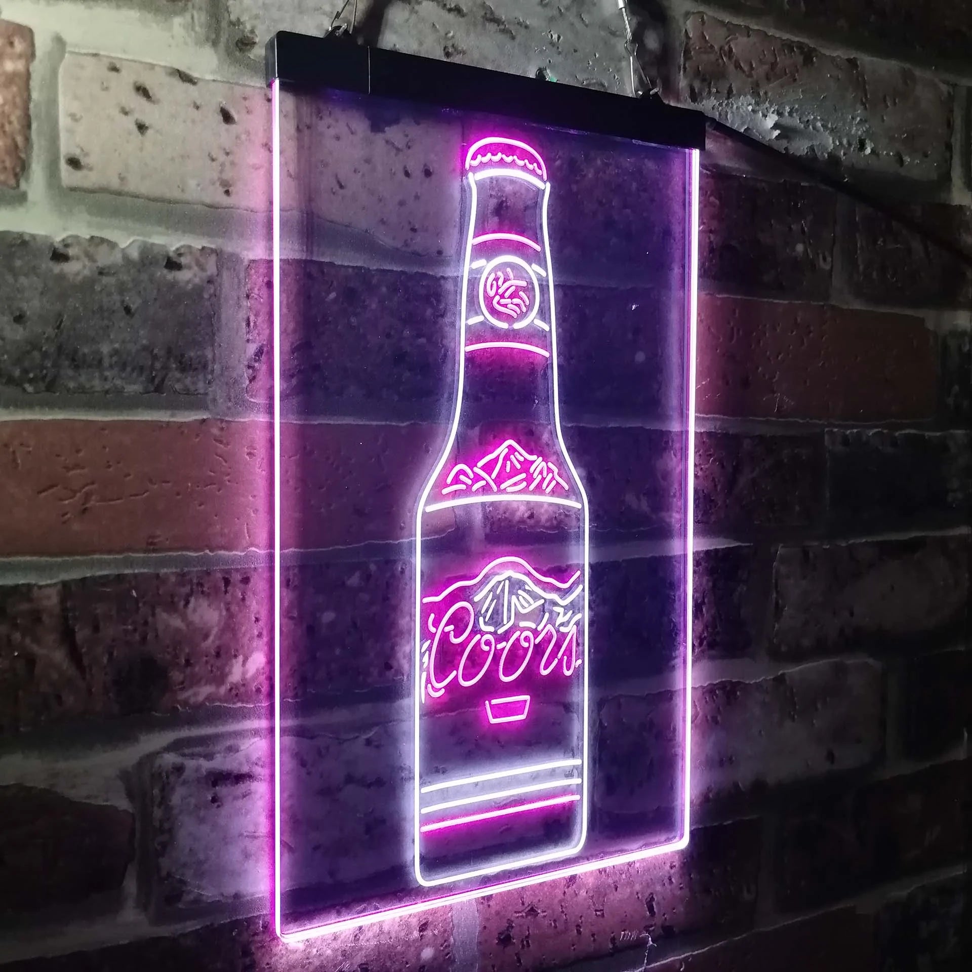 Coors Bottle Beer Mountain Neon-Like LED Sign - ProLedSign