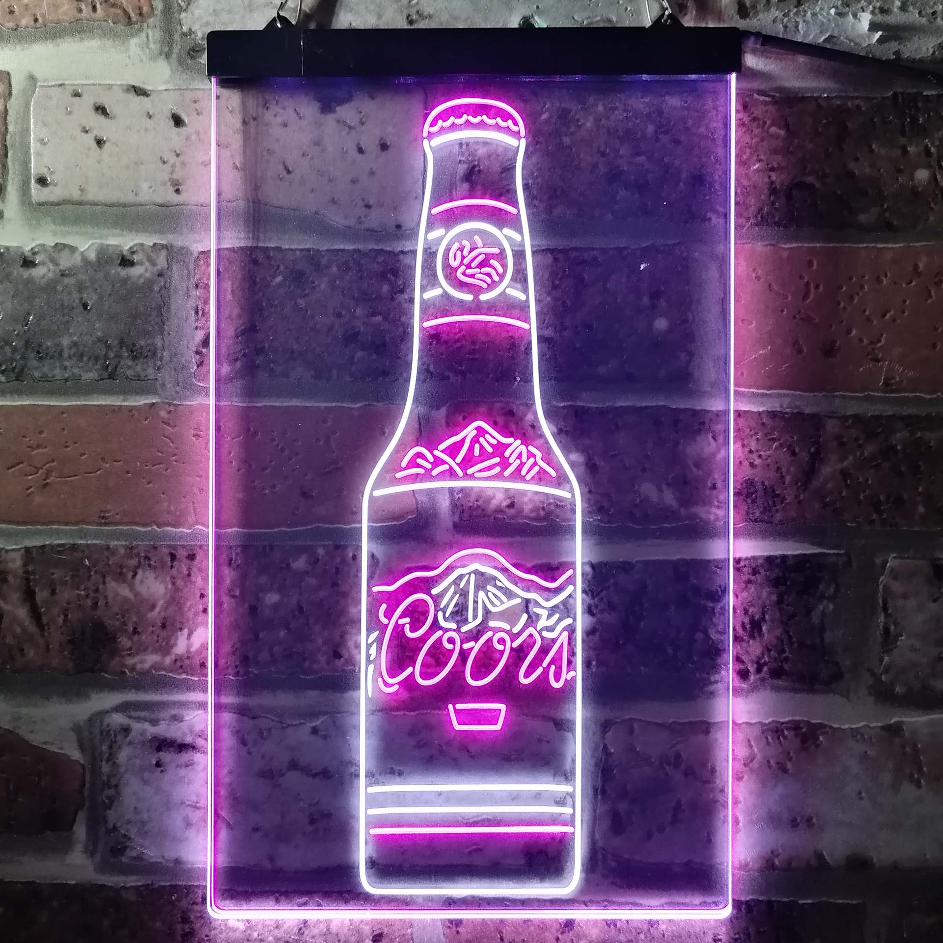 Coors Bottle Beer Mountain Neon-Like LED Sign - ProLedSign