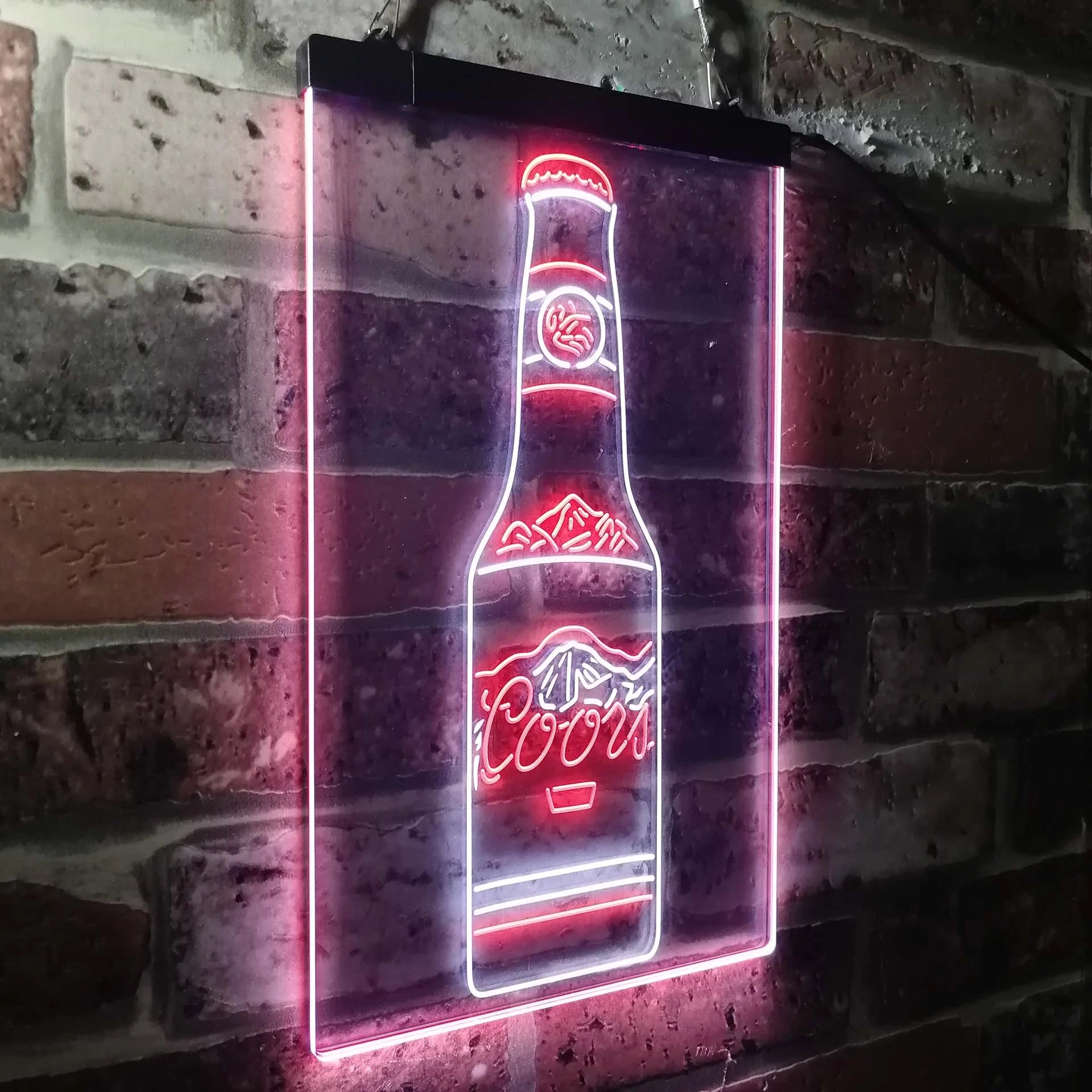 Coors Bottle Beer Mountain Neon-Like LED Sign - ProLedSign