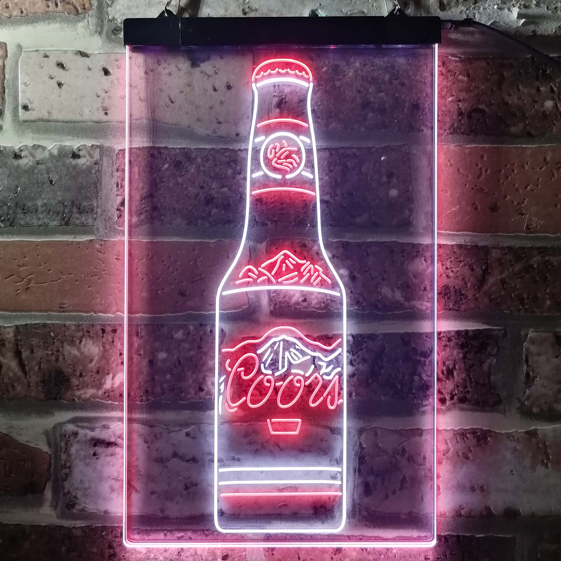 Coors Bottle Beer Mountain Neon-Like LED Sign - ProLedSign