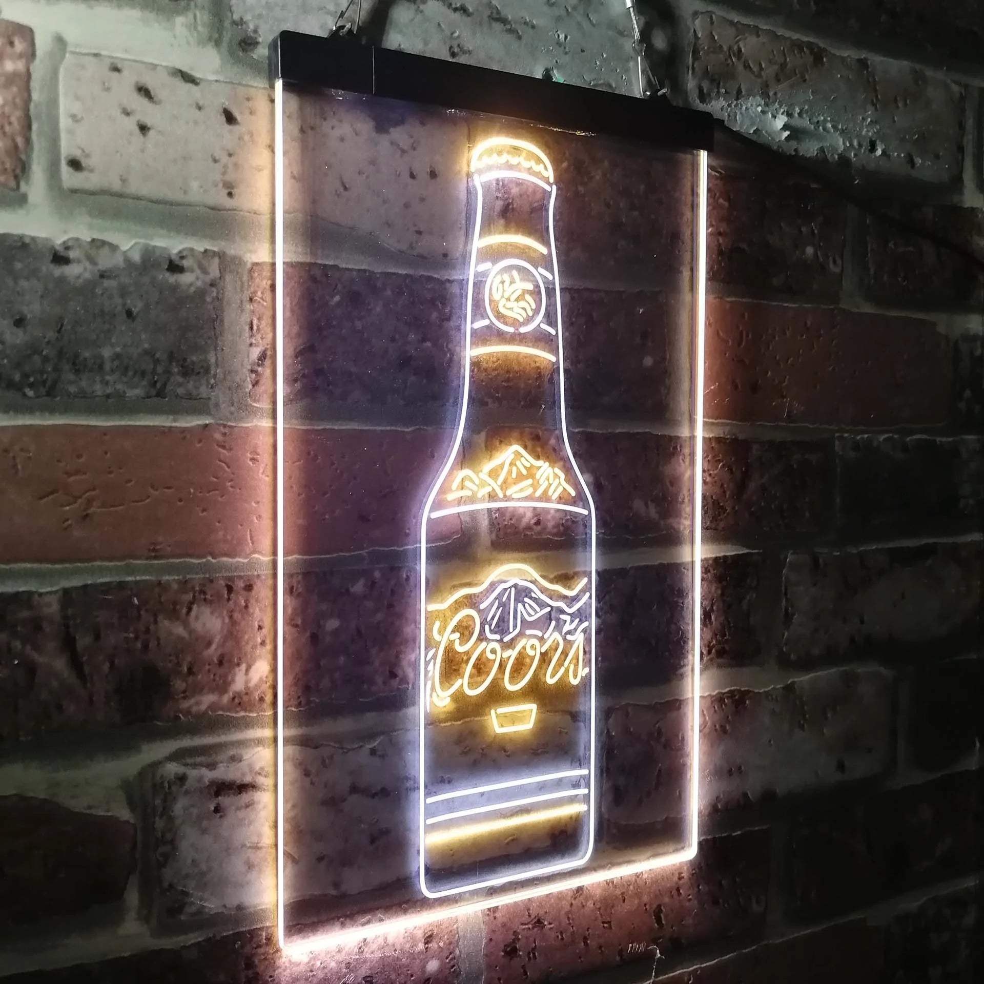 Coors Bottle Beer Mountain Neon-Like LED Sign - ProLedSign