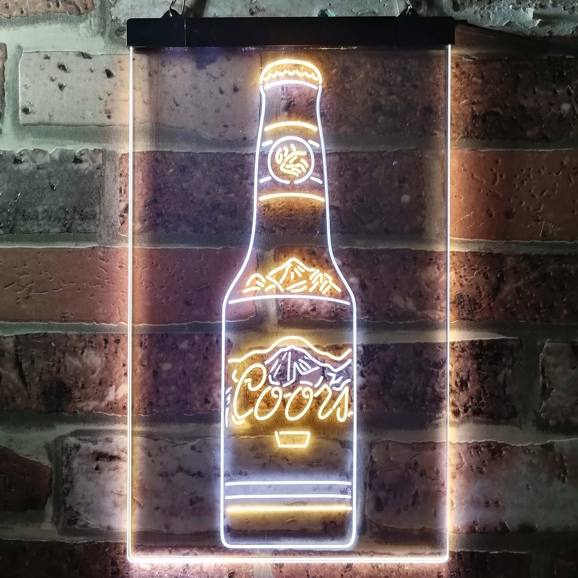 Coors Bottle Beer Mountain Neon-Like LED Sign - ProLedSign