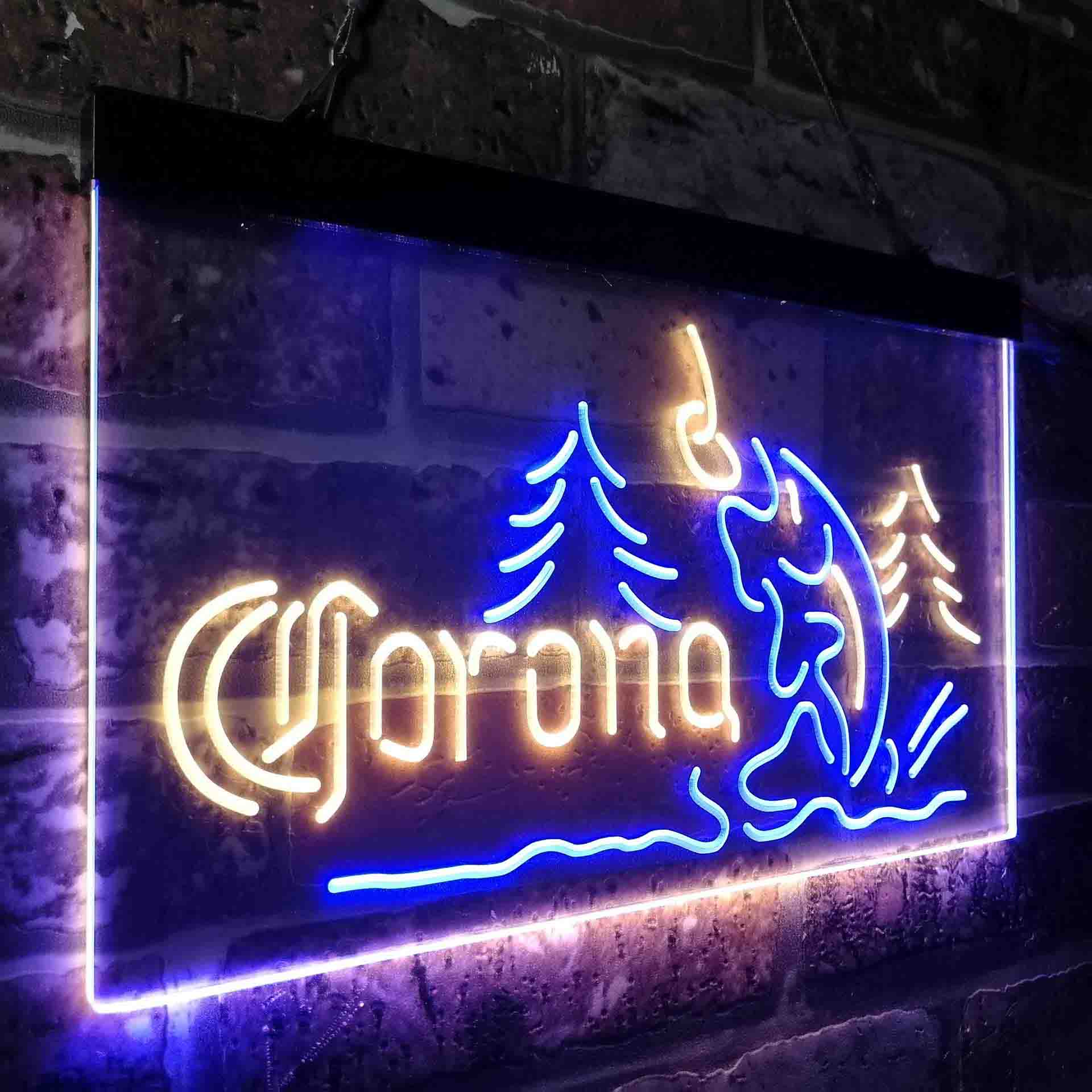 Corona Fishing Cabin House Neon-Like LED Sign - ProLedSign