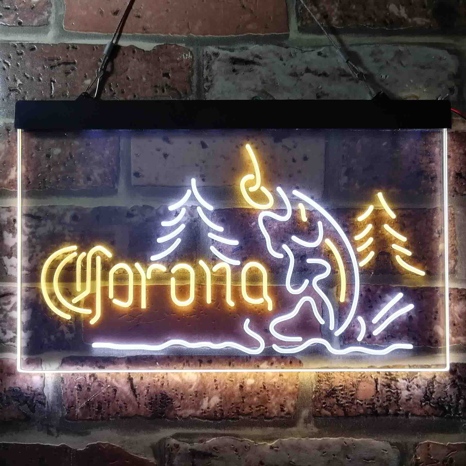 Corona Fishing Cabin House Neon-Like LED Sign - ProLedSign