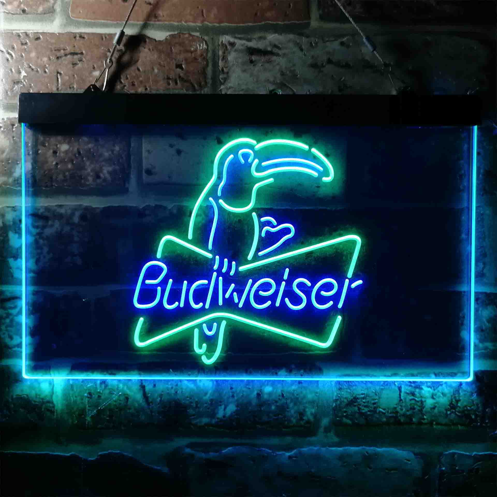 Budweiser Parrot Bar Neon-Like LED Sign - ProLedSign