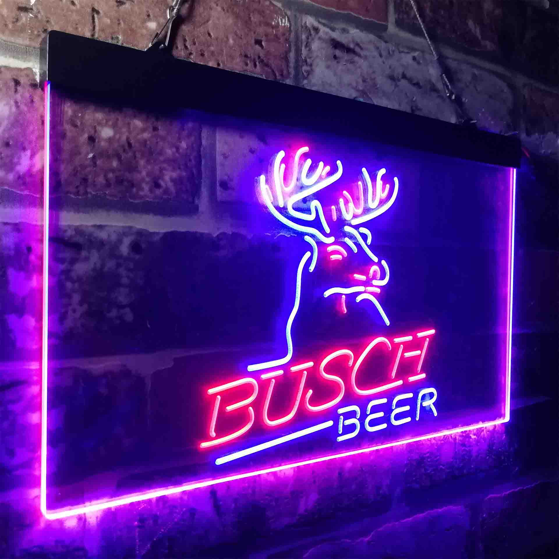 Busch Beer Den Deer Hunt Neon-Like LED Sign - ProLedSign