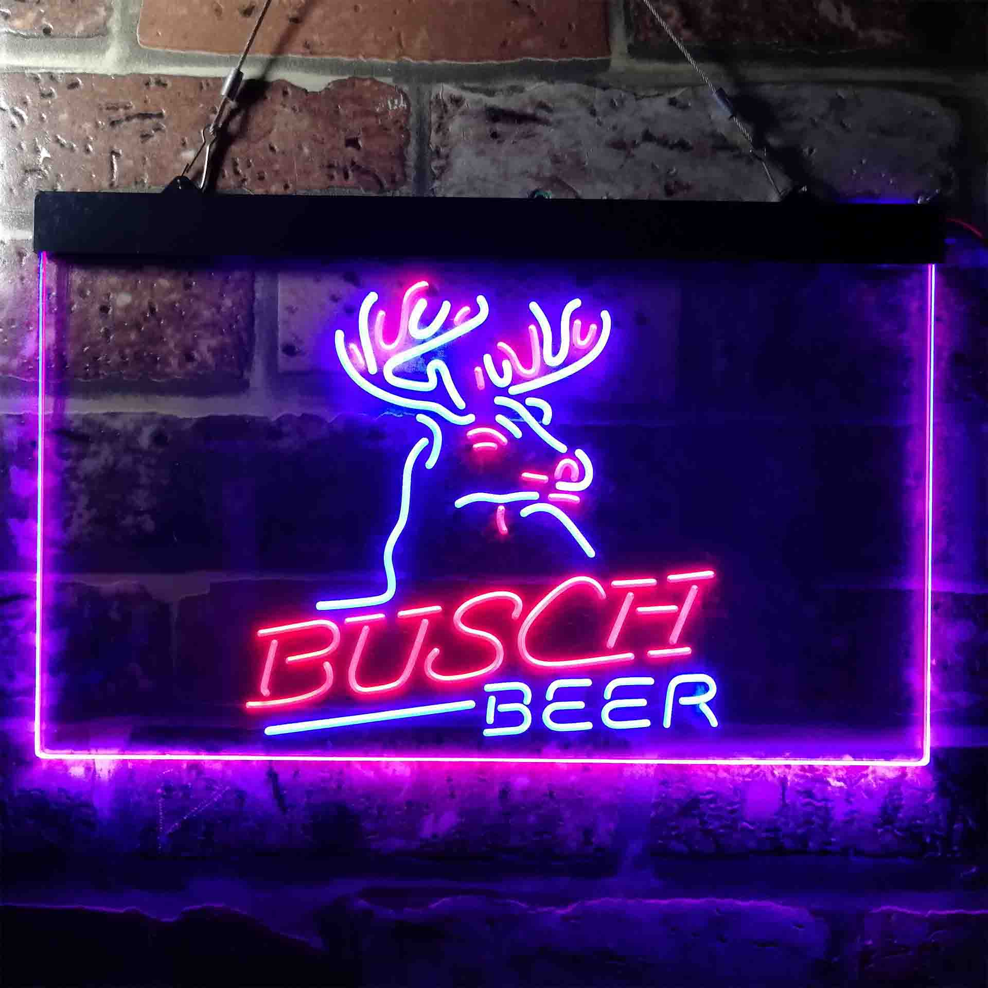 Busch Beer Den Deer Hunt Neon-Like LED Sign - ProLedSign