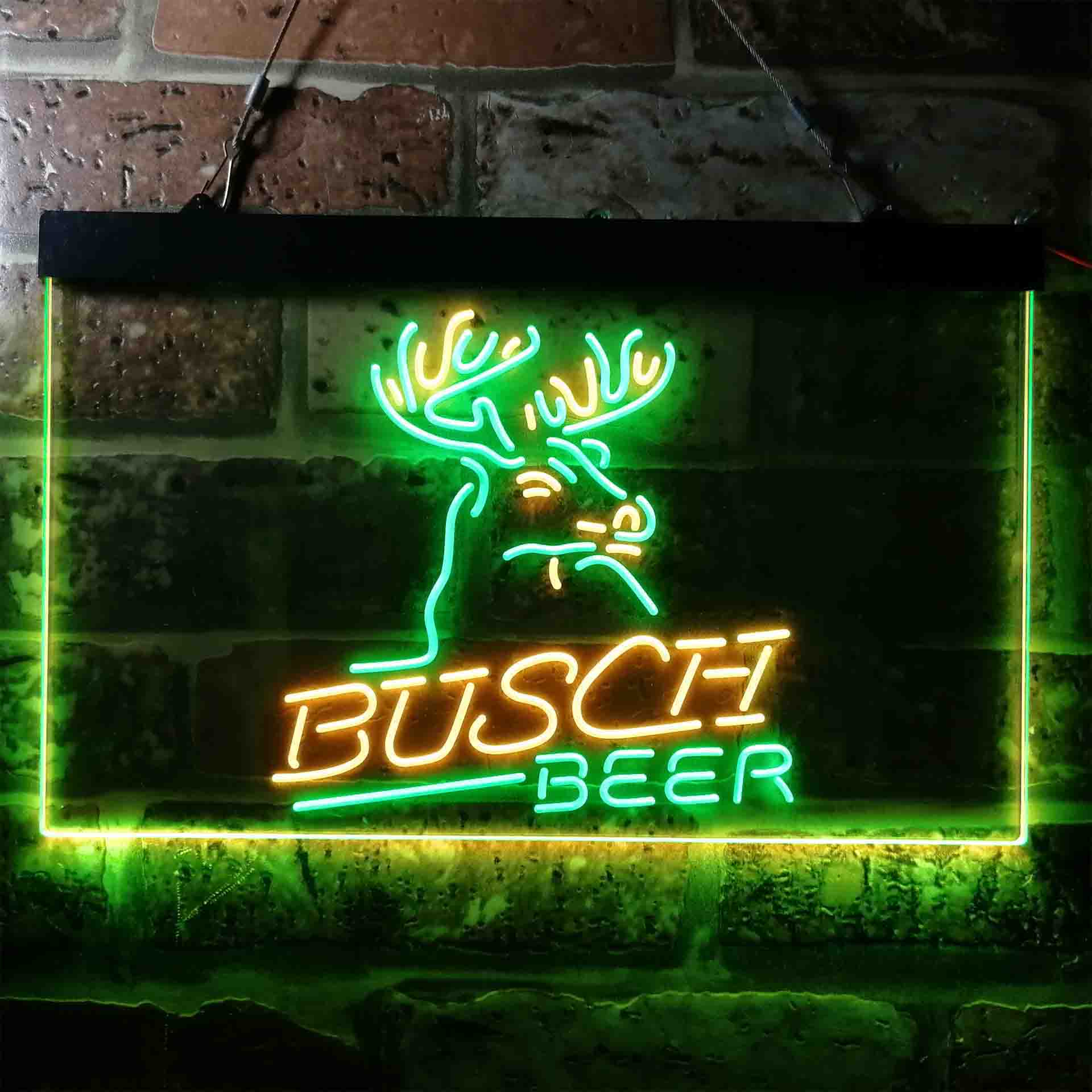 Busch Beer Den Deer Hunt Neon-Like LED Sign