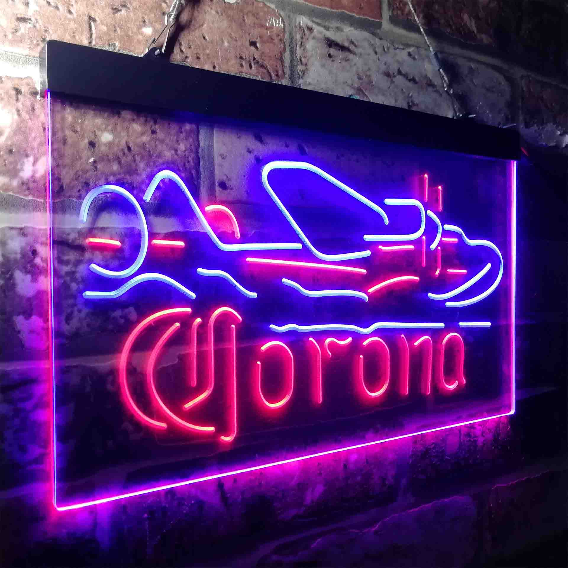 Corona Classic Plane Neon-Like LED Sign - ProLedSign