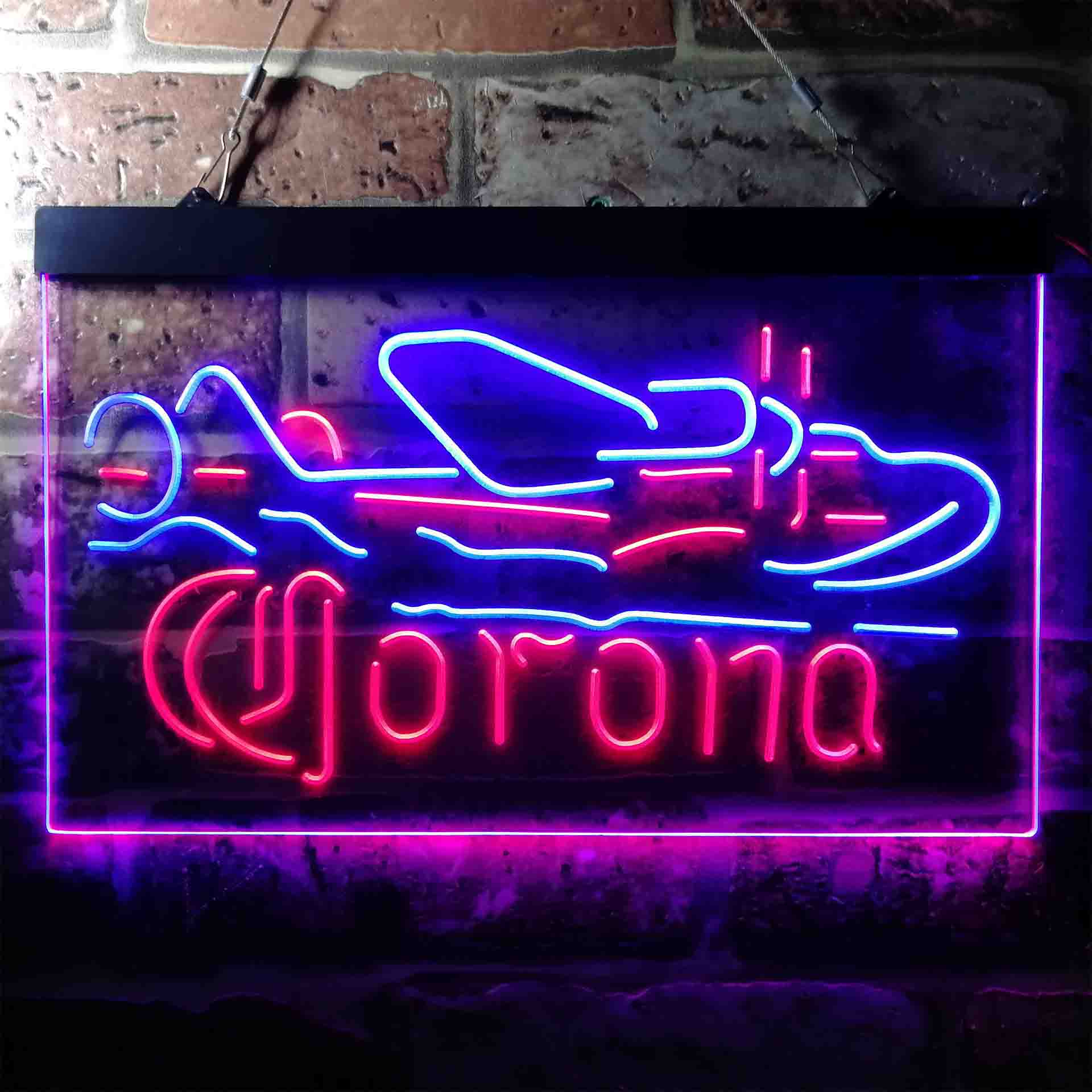 Corona Classic Plane Neon-Like LED Sign - ProLedSign