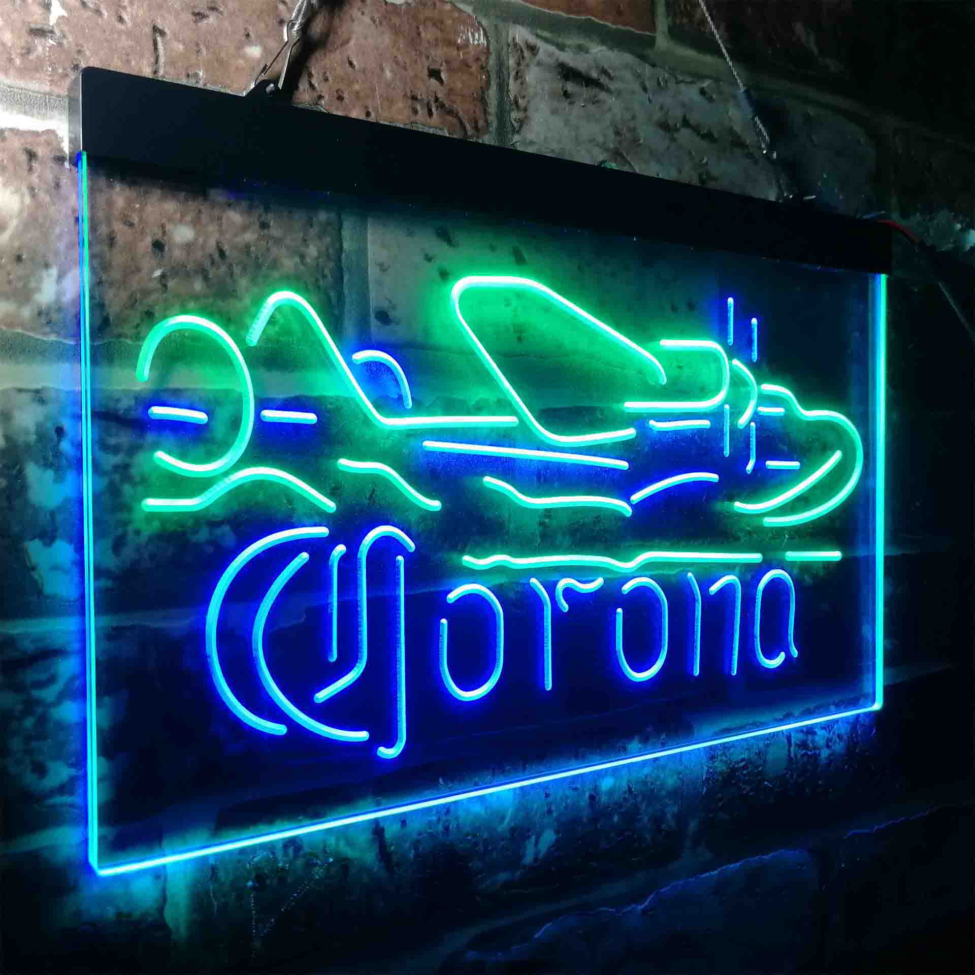 Corona Classic Plane Neon-Like LED Sign - ProLedSign