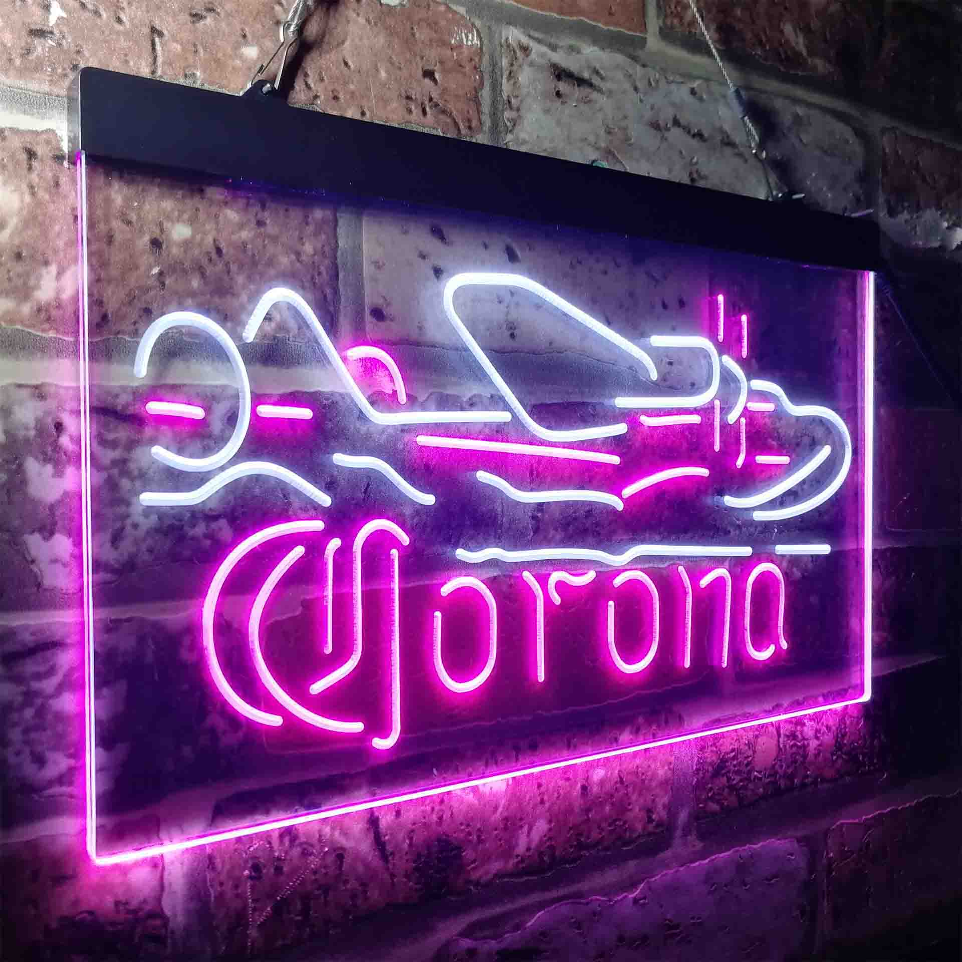 Corona Classic Plane Neon-Like LED Sign - ProLedSign