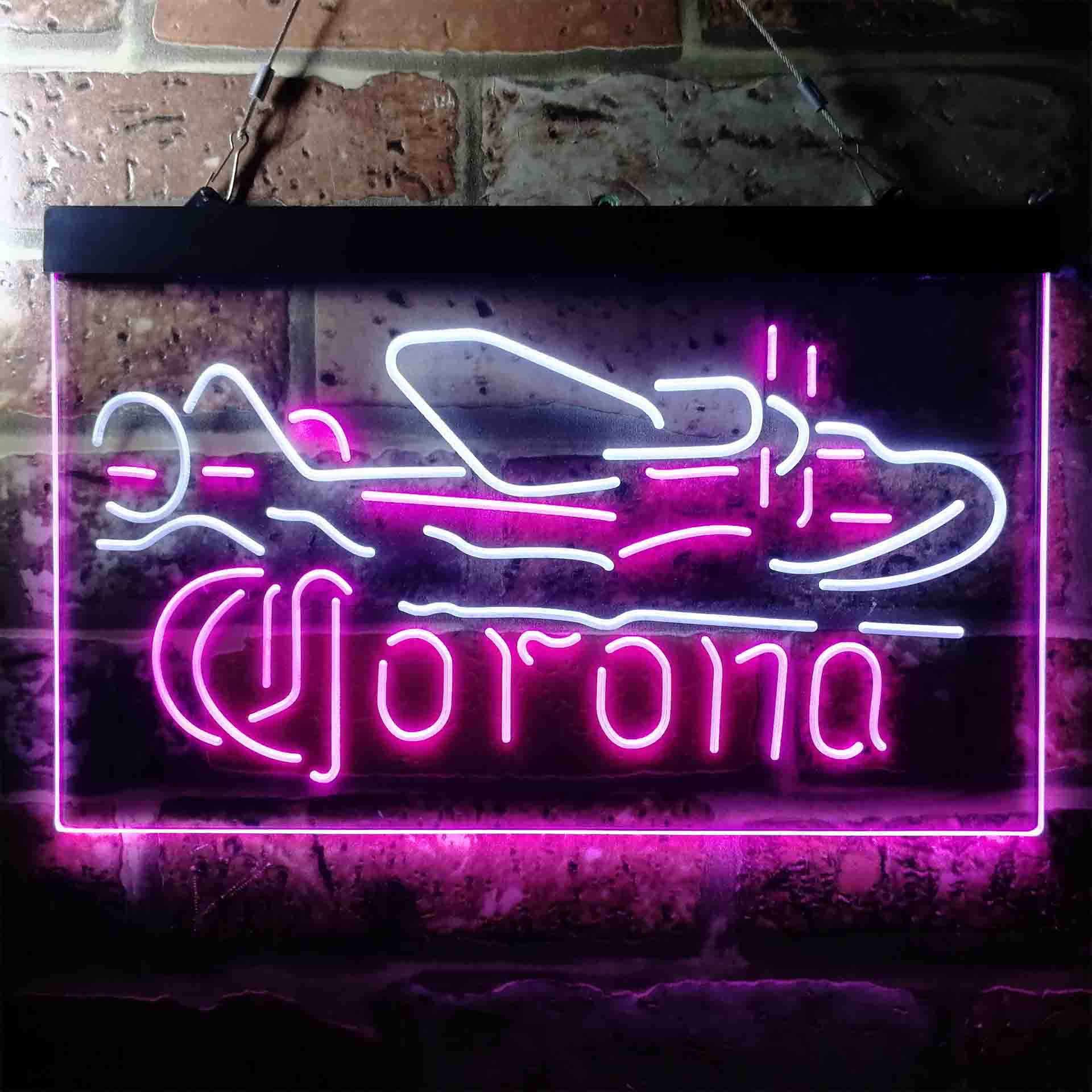 Corona Classic Plane Neon-Like LED Sign - ProLedSign