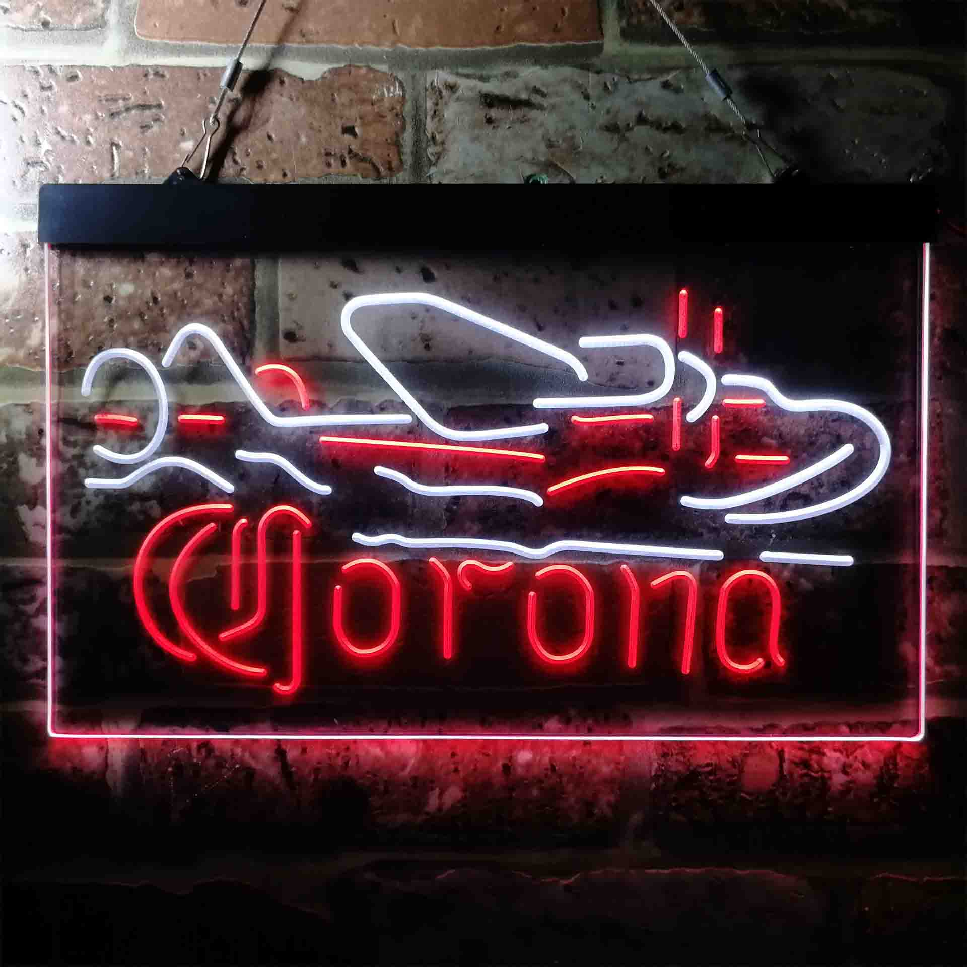 Corona Classic Plane Neon-Like LED Sign - ProLedSign