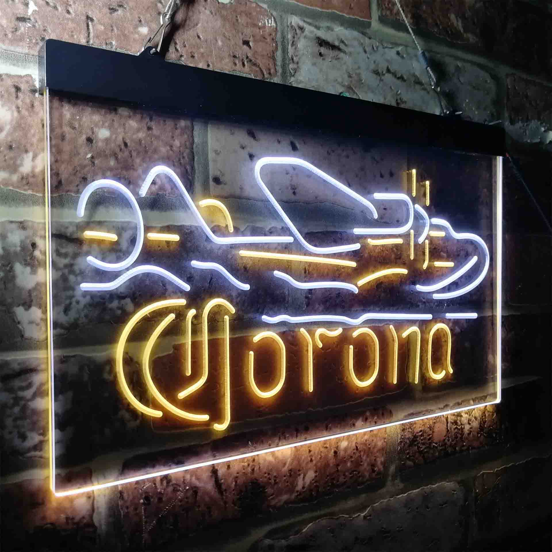 Corona Classic Plane Neon-Like LED Sign - ProLedSign