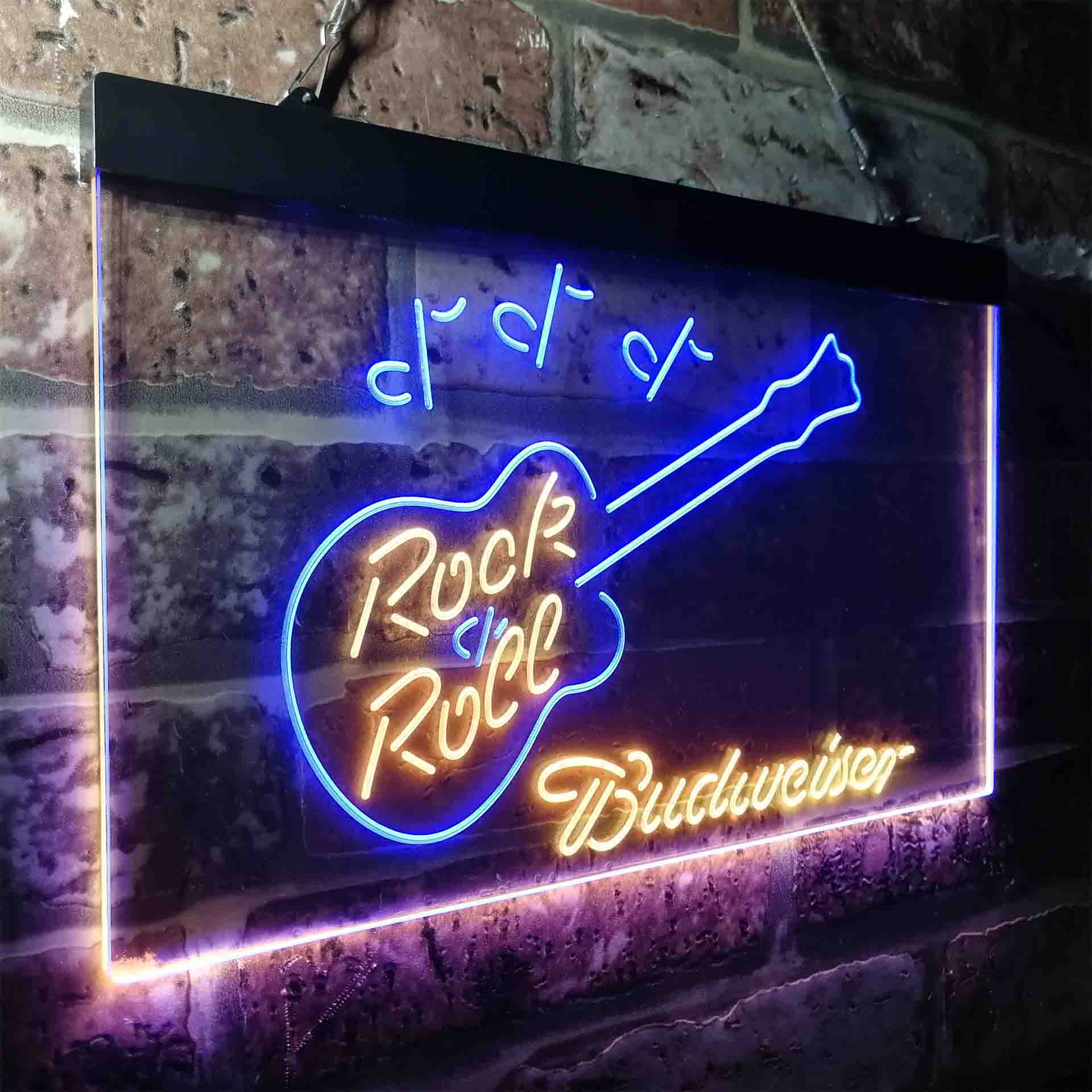 Budweiser Rock n Roll Live Music Neon-Like LED Sign - ProLedSign