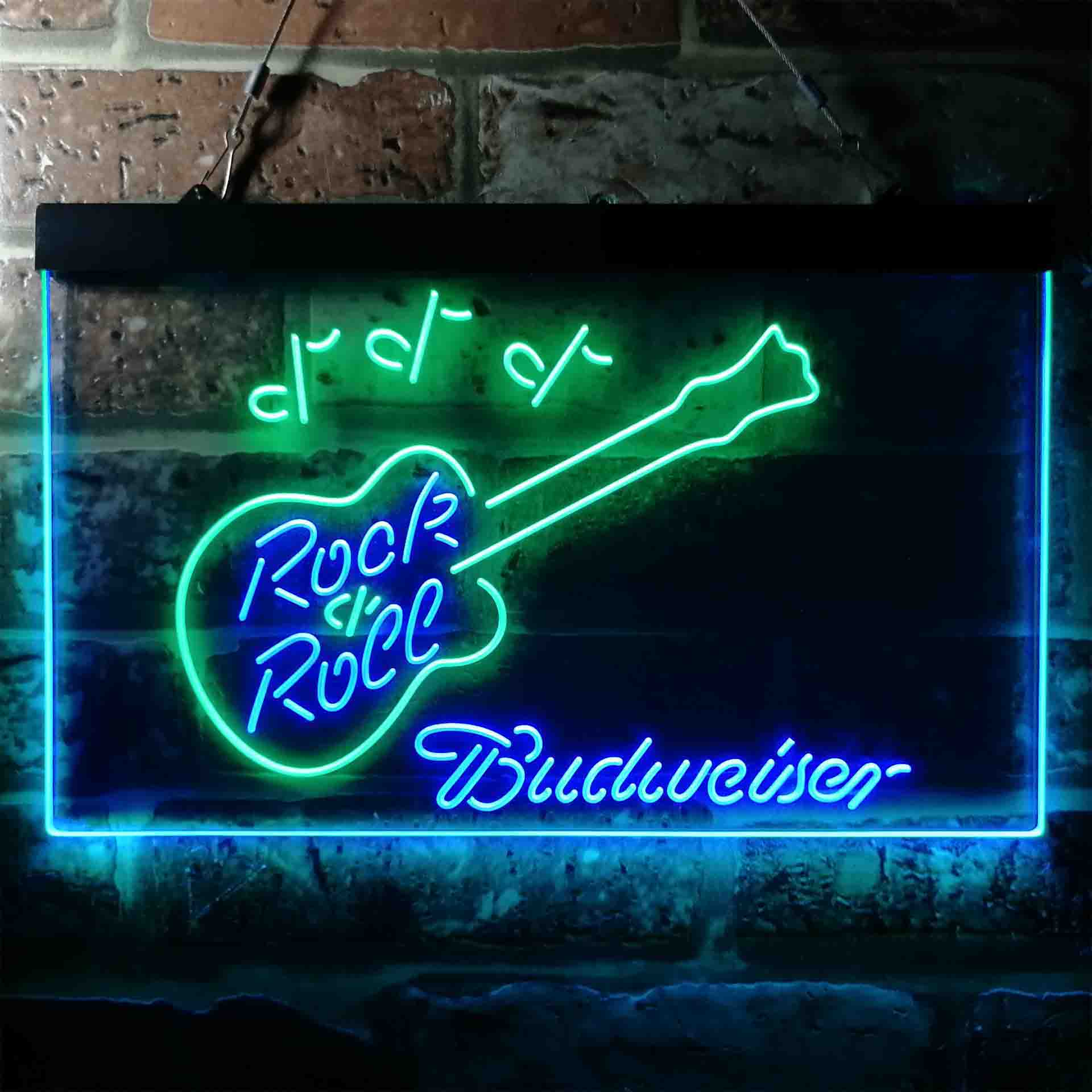 Budweiser Rock n Roll Live Music Neon-Like LED Sign - ProLedSign