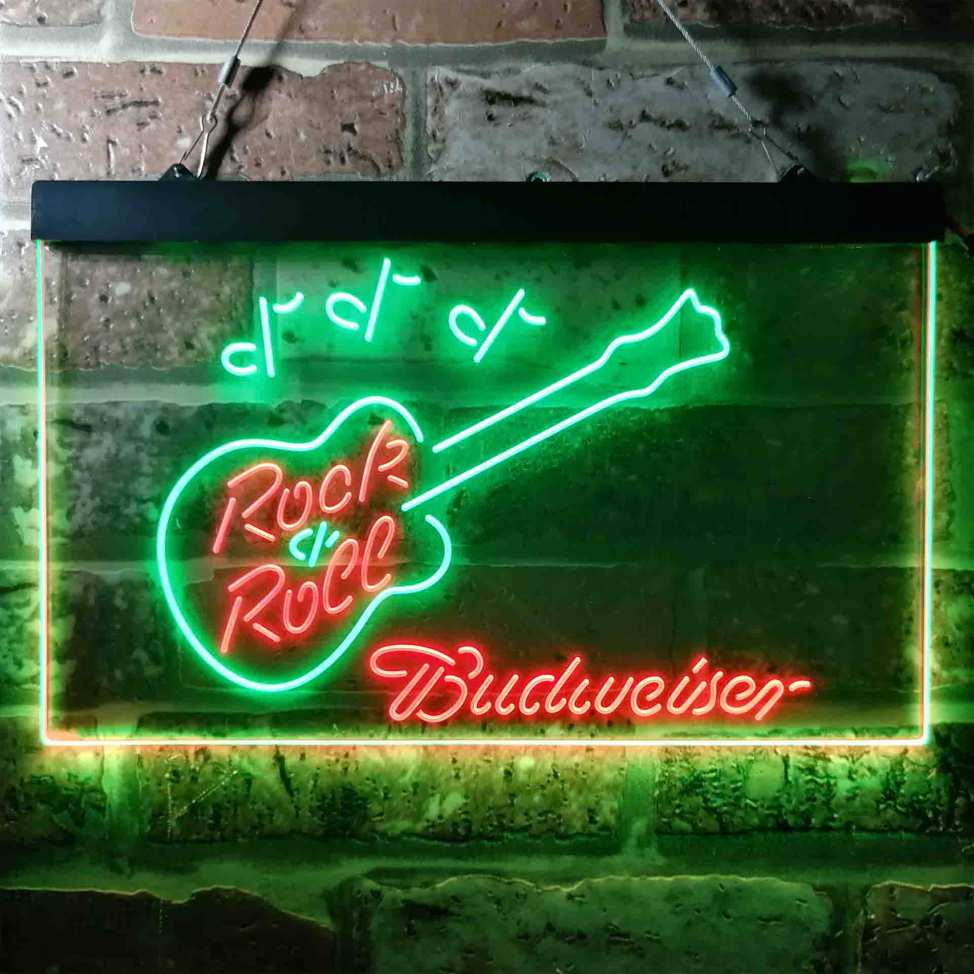 Budweiser Rock n Roll Live Music Neon-Like LED Sign - ProLedSign