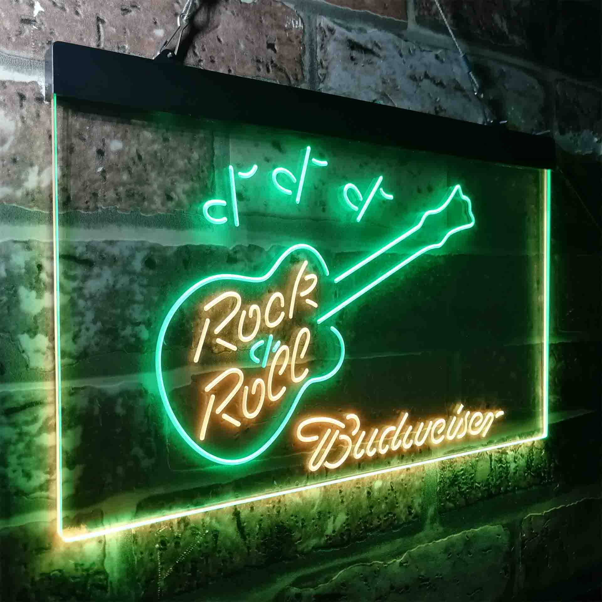 Budweiser Rock n Roll Live Music Neon-Like LED Sign - ProLedSign