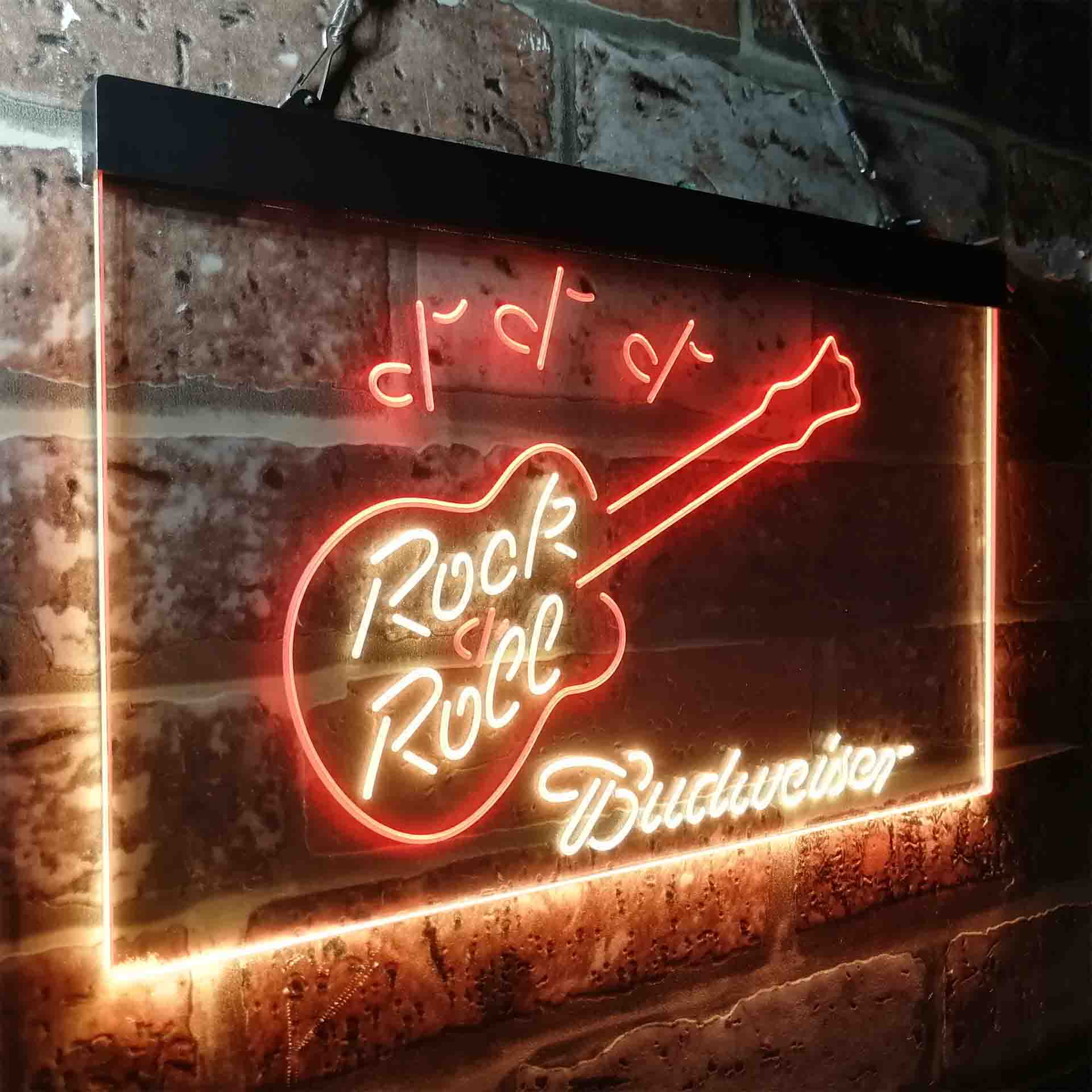 Budweiser Rock n Roll Live Music Neon-Like LED Sign - ProLedSign