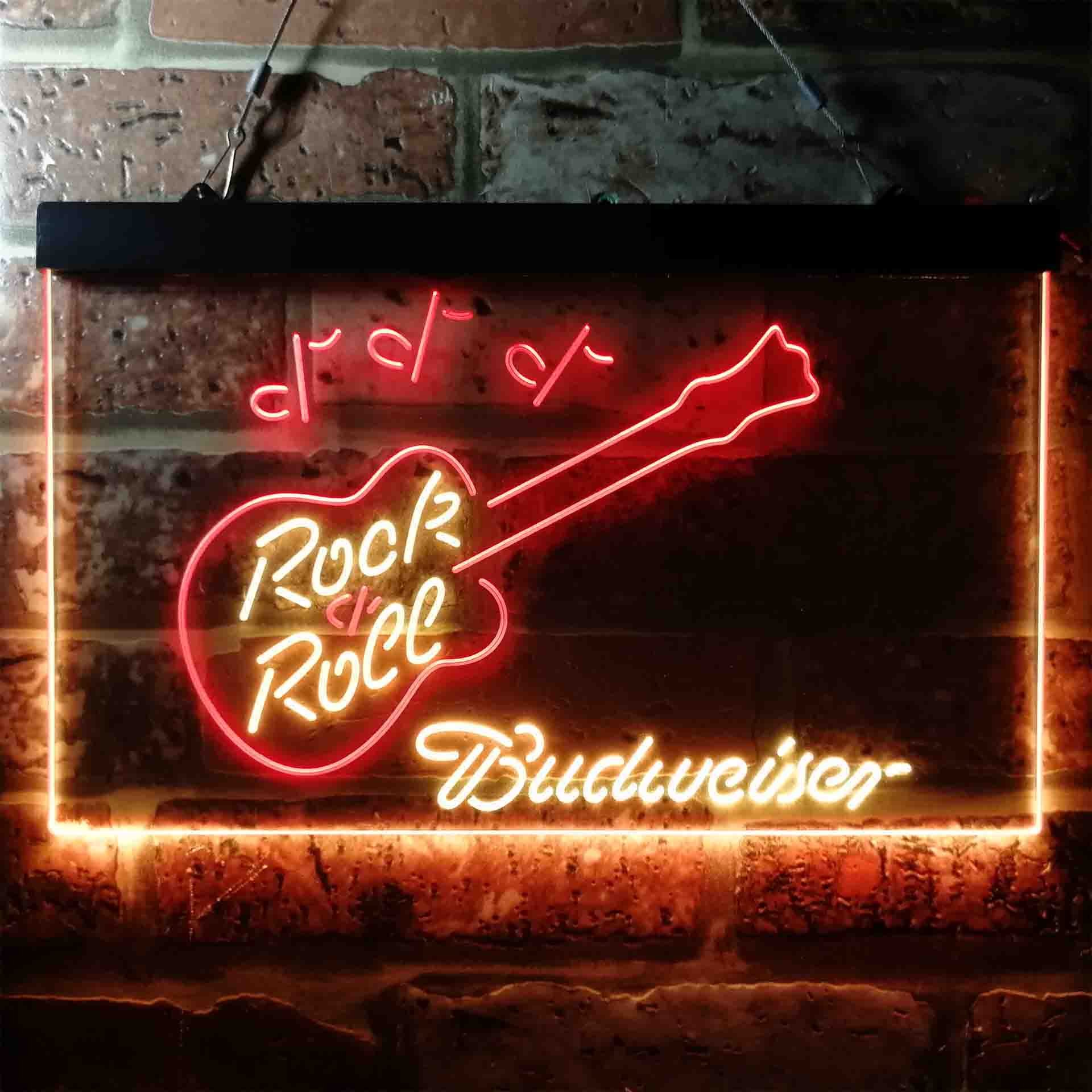 Budweiser Rock n Roll Live Music Neon-Like LED Sign