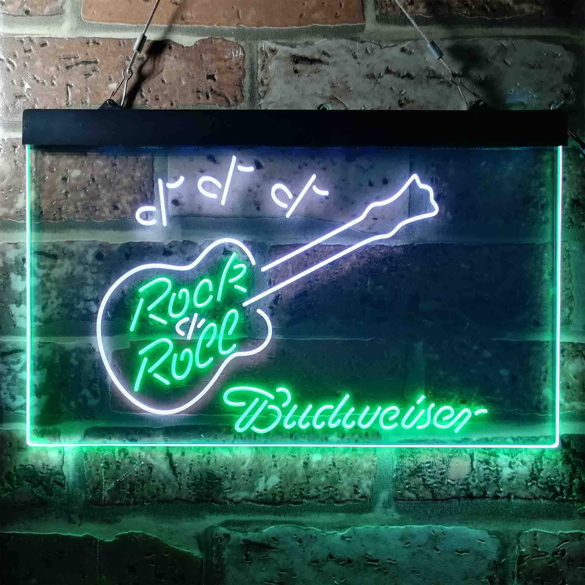 Budweiser Rock n Roll Live Music Neon-Like LED Sign - ProLedSign