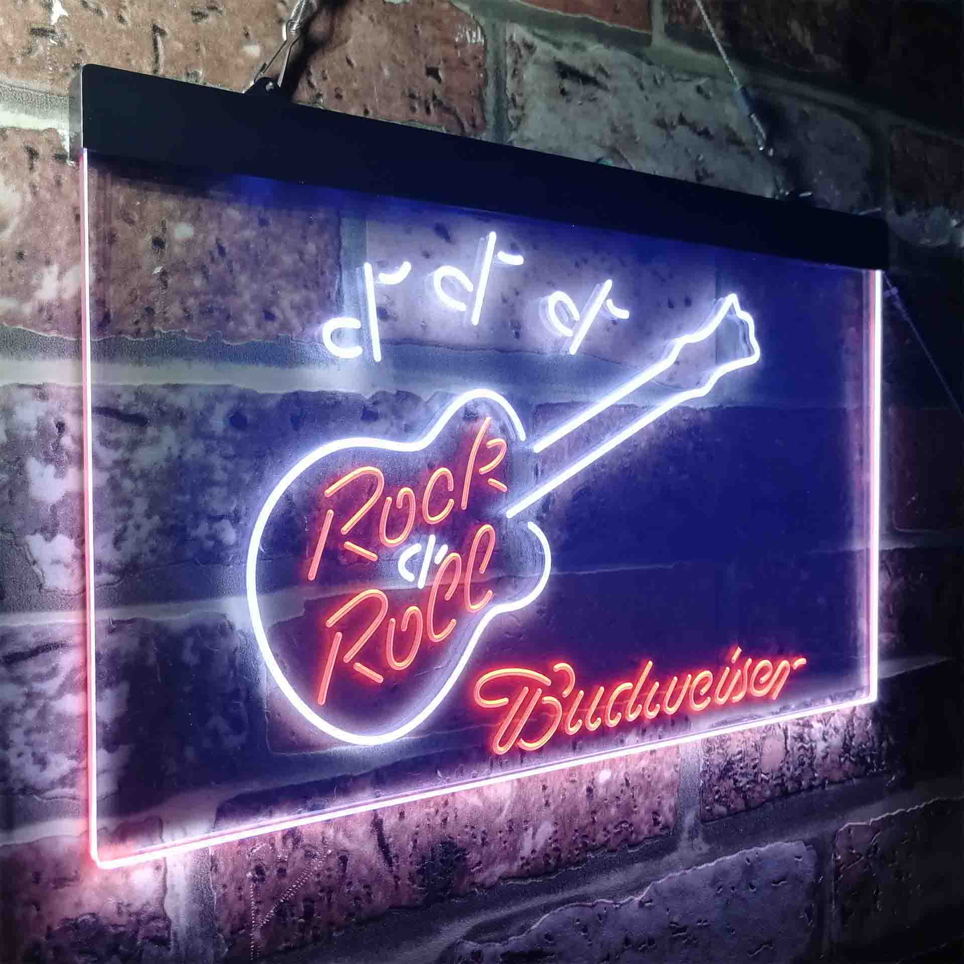 Budweiser Rock n Roll Live Music Neon-Like LED Sign - ProLedSign