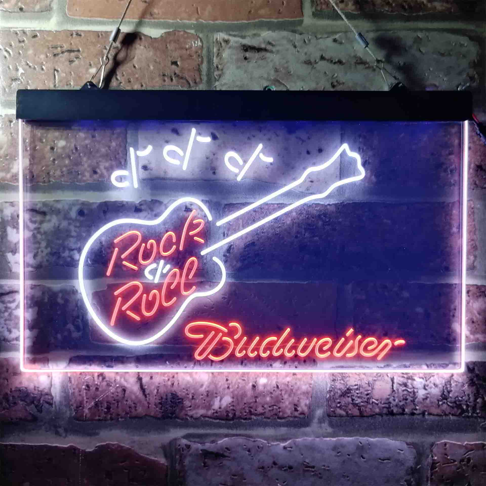 Budweiser Rock n Roll Live Music Neon-Like LED Sign - ProLedSign