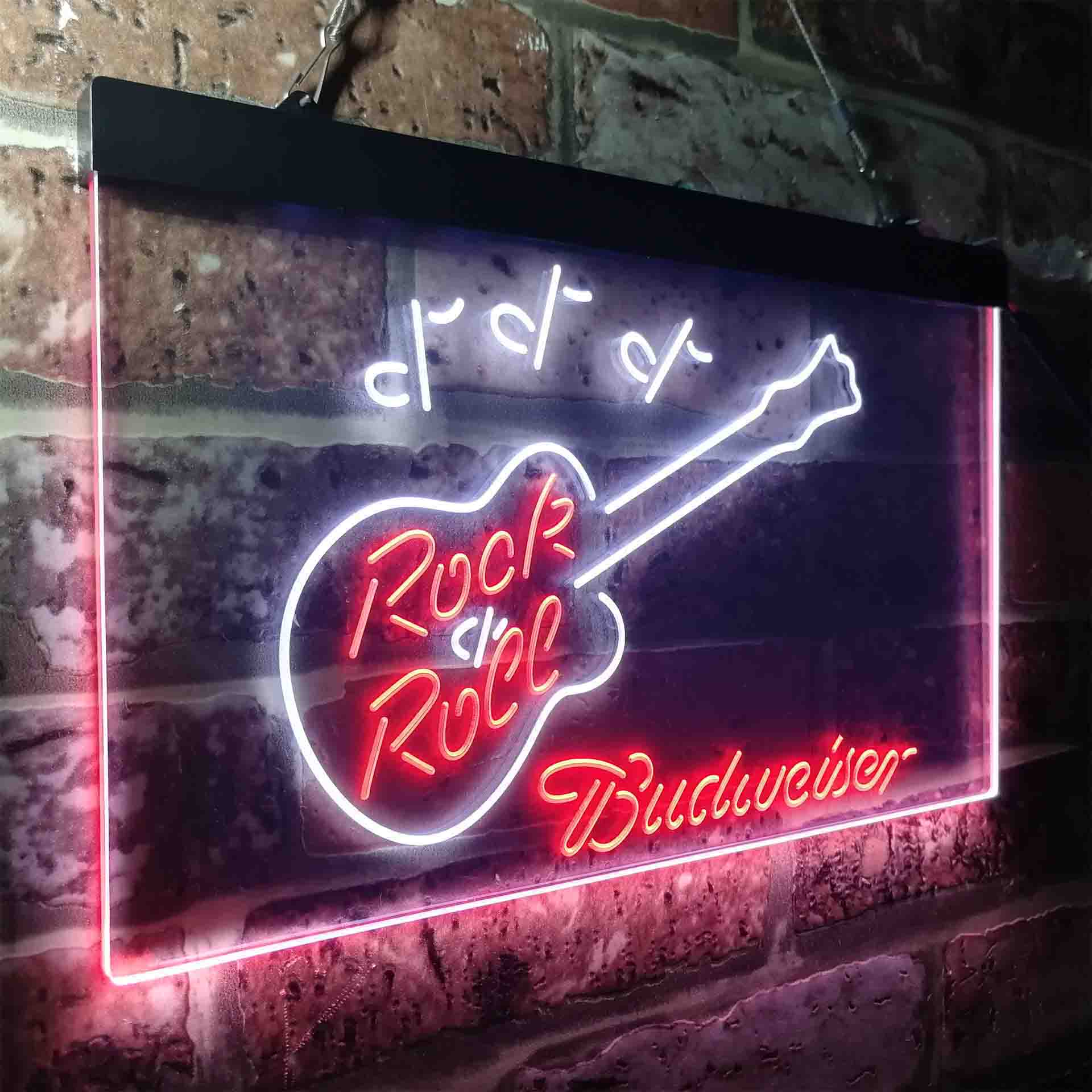 Budweiser Rock n Roll Live Music Neon-Like LED Sign - ProLedSign