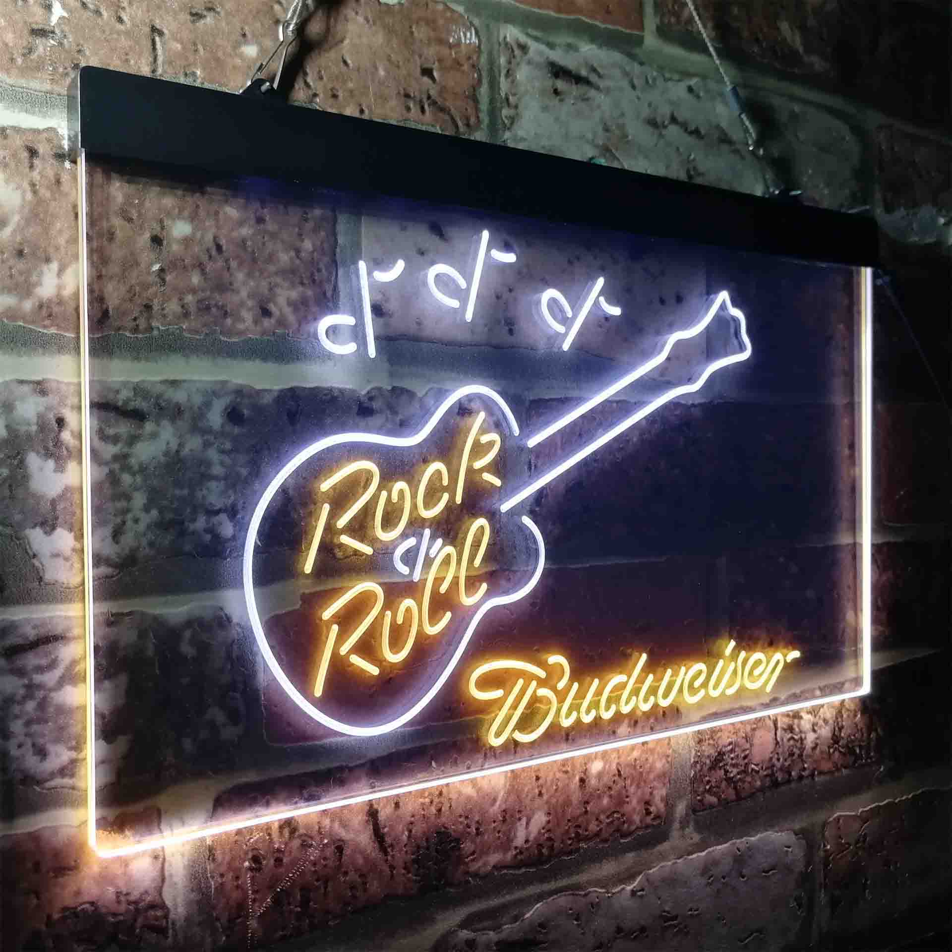 Budweiser Rock n Roll Live Music Neon-Like LED Sign - ProLedSign