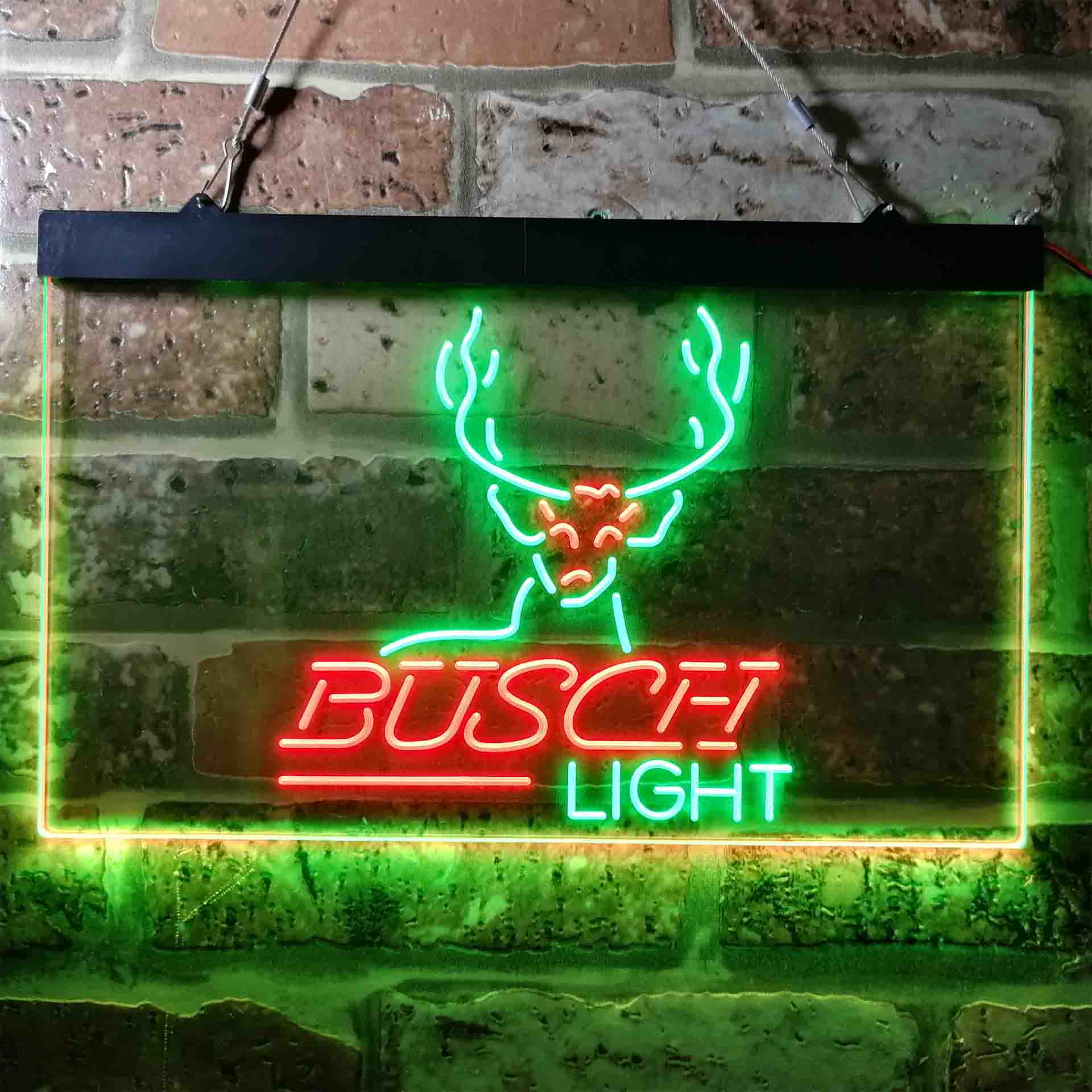 Busch Deer Hunting Beer Light Neon-Like LED Sign