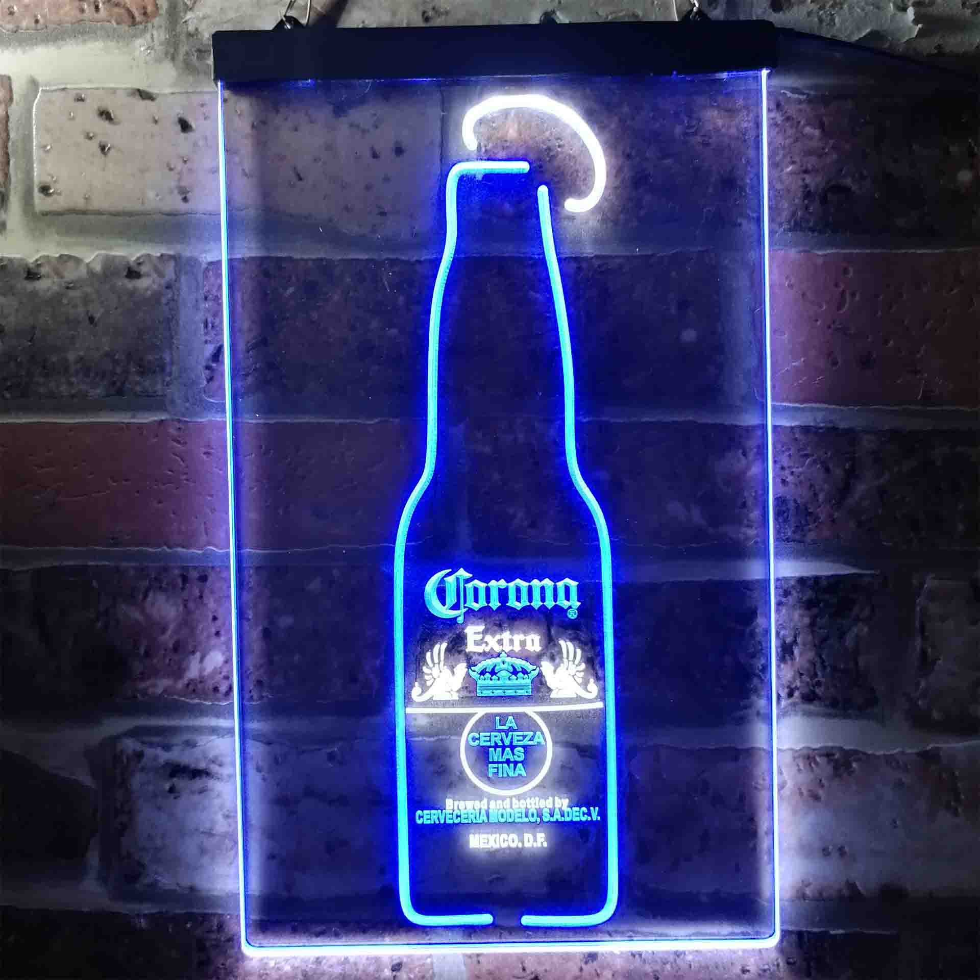 Corona Lime Lemon Bottle Dual Color LED Neon Sign ProLedSign