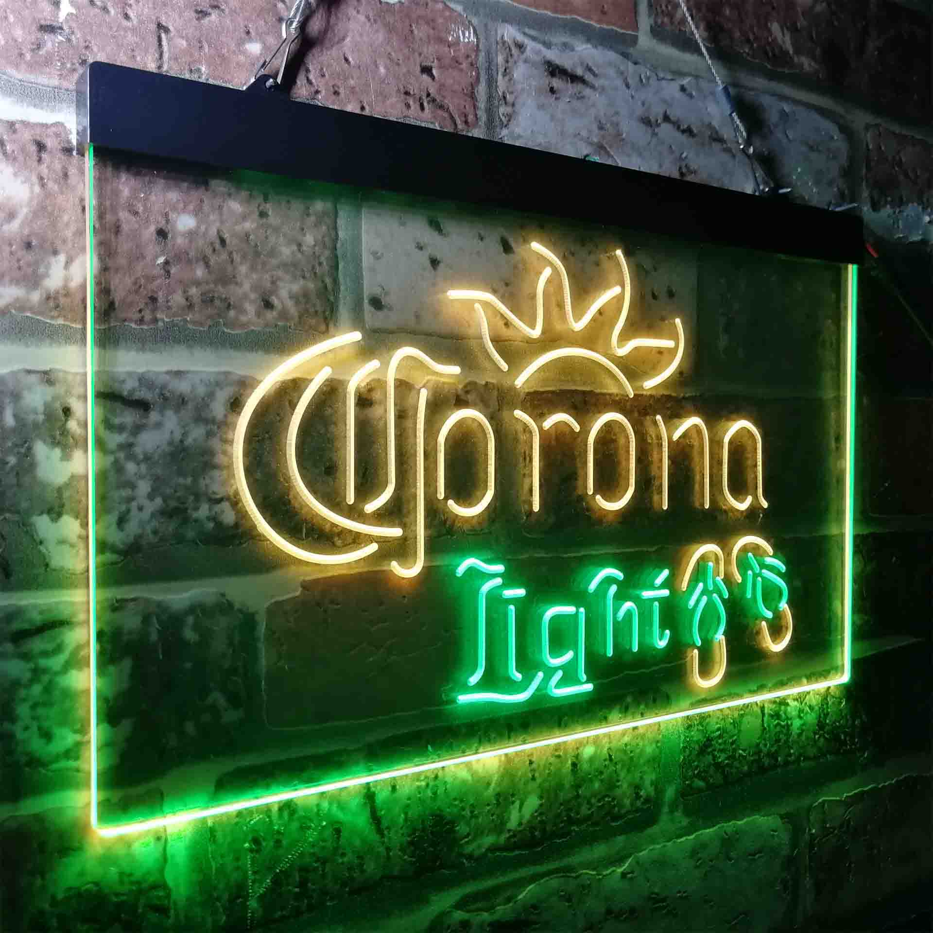 Corona Light Flip Flop Beach Neon-Like LED Sign