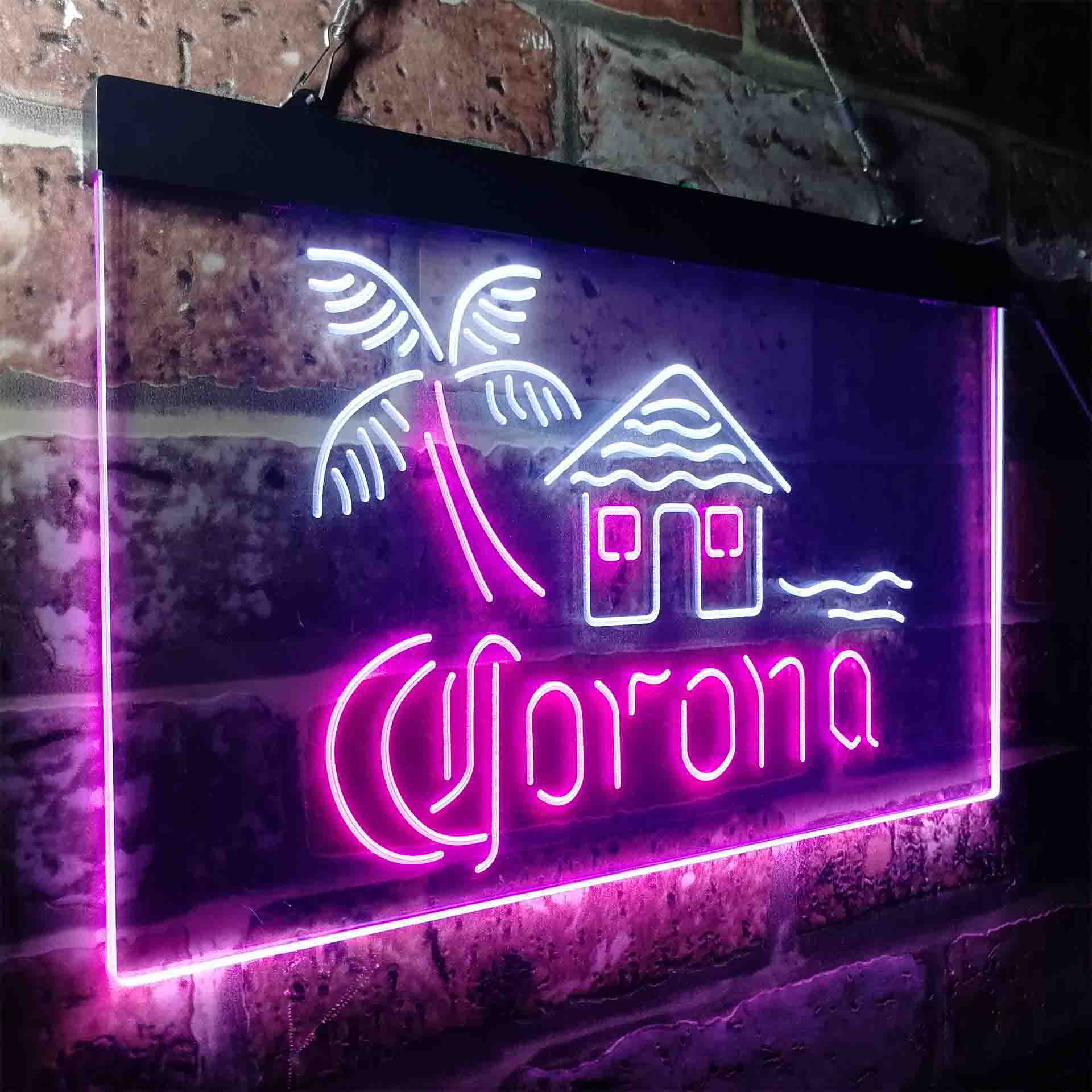 Corona Cabin Island Palm Tree Neon-Like LED Sign