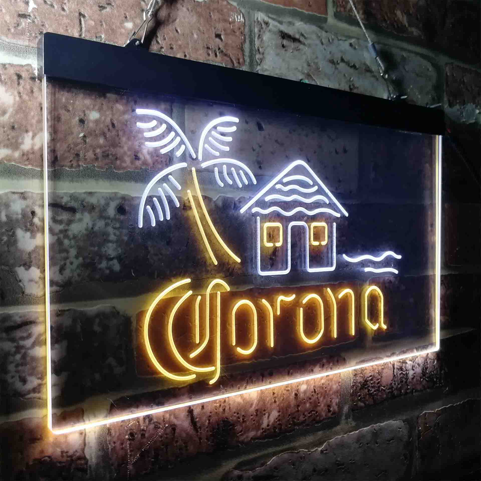 Corona Cabin Island Palm Tree Neon-Like LED Sign