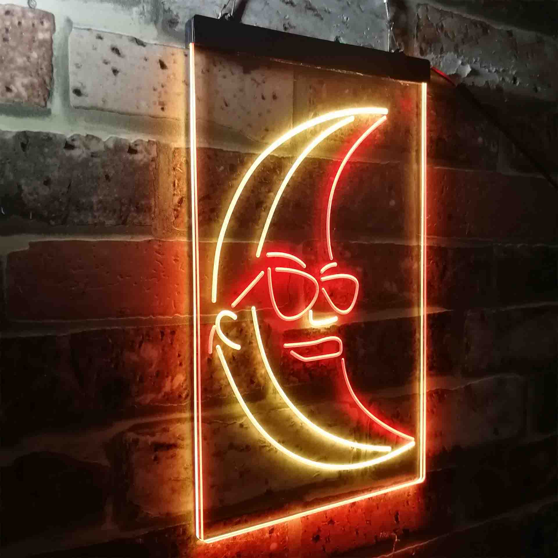 Blue Moon Beer Sunglasses Neon-Like LED Sign