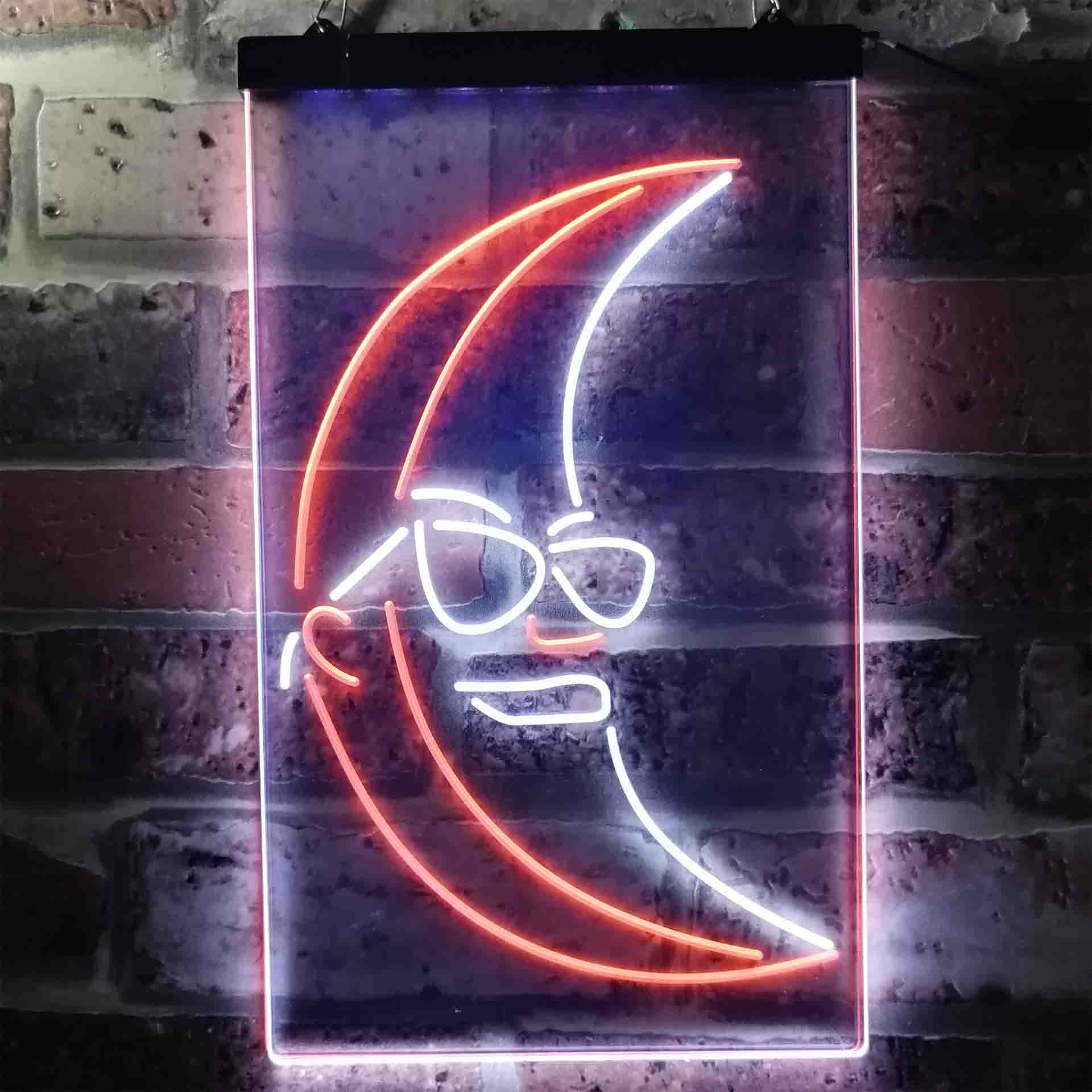 Blue Moon Beer Sunglasses Neon-Like LED Sign