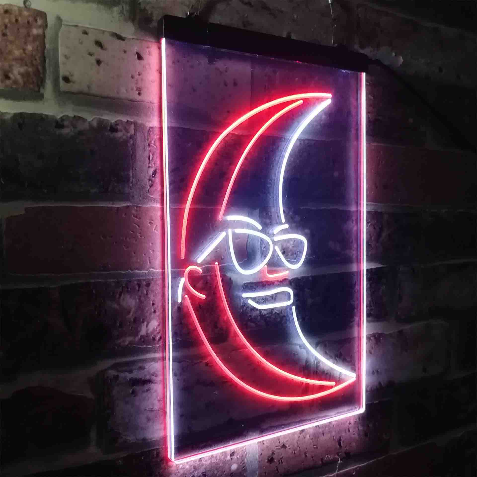 Blue Moon Beer Sunglasses Neon-Like LED Sign