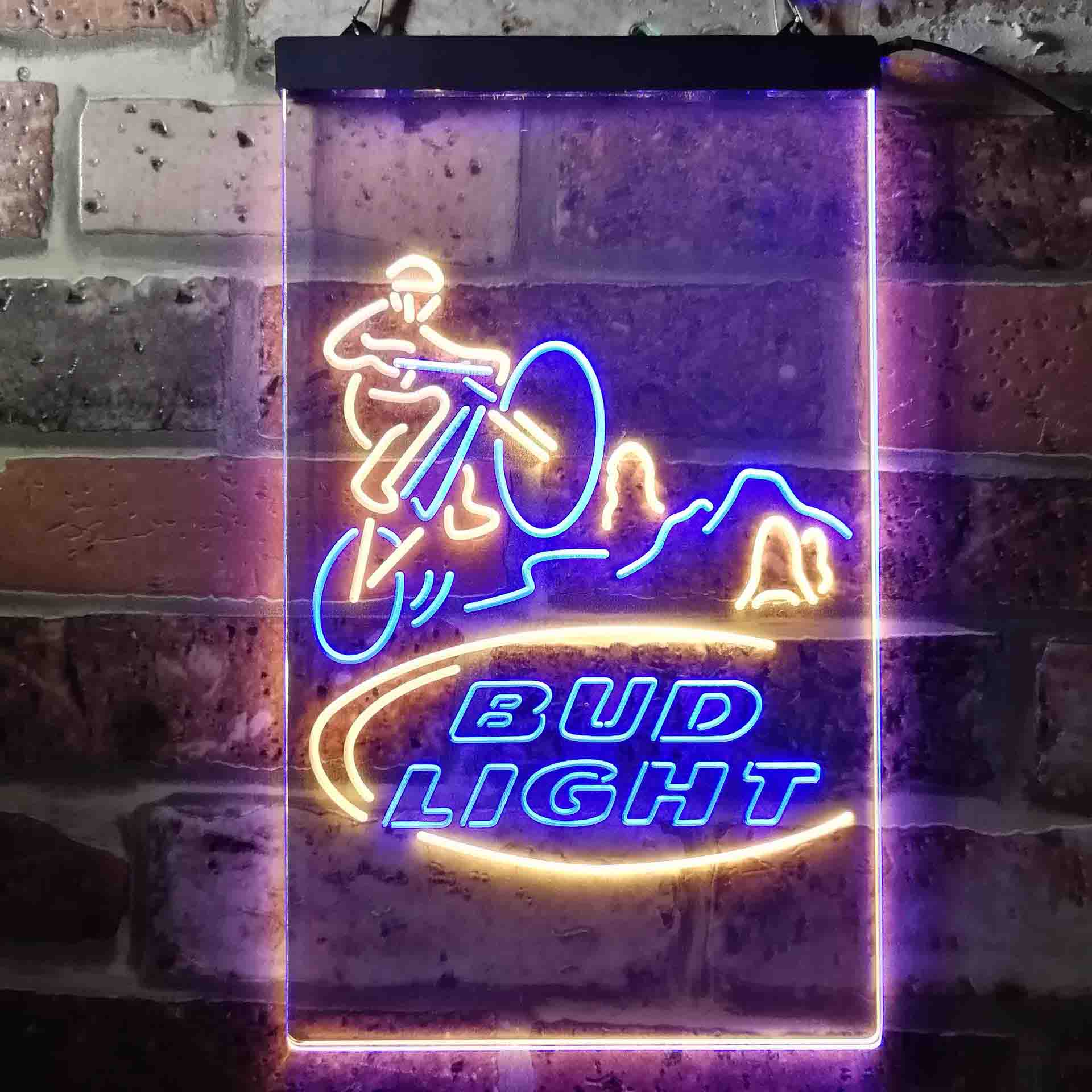 Bud Light Mountain Bike Neon-Like LED Sign - ProLedSign
