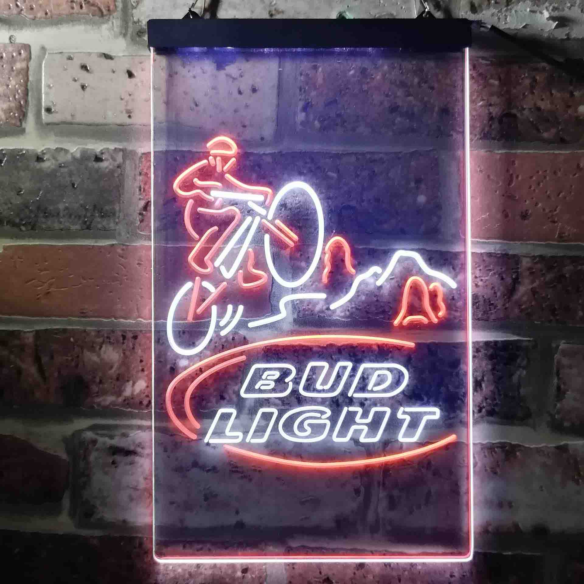 Bud Light Mountain Bike Neon-Like LED Sign - ProLedSign