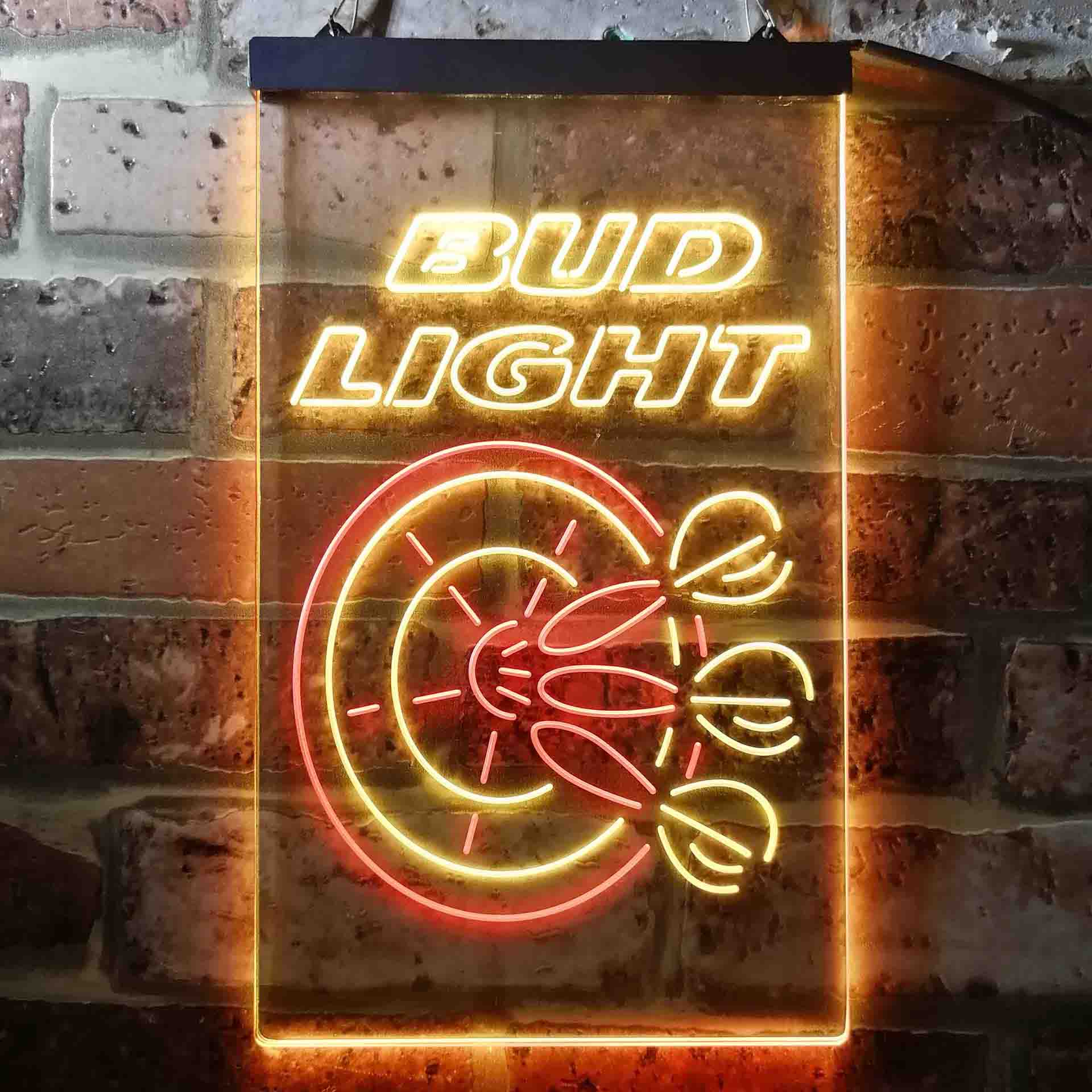 Bud Light Dart Bar Beer Dual Color LED Neon Sign ProLedSign